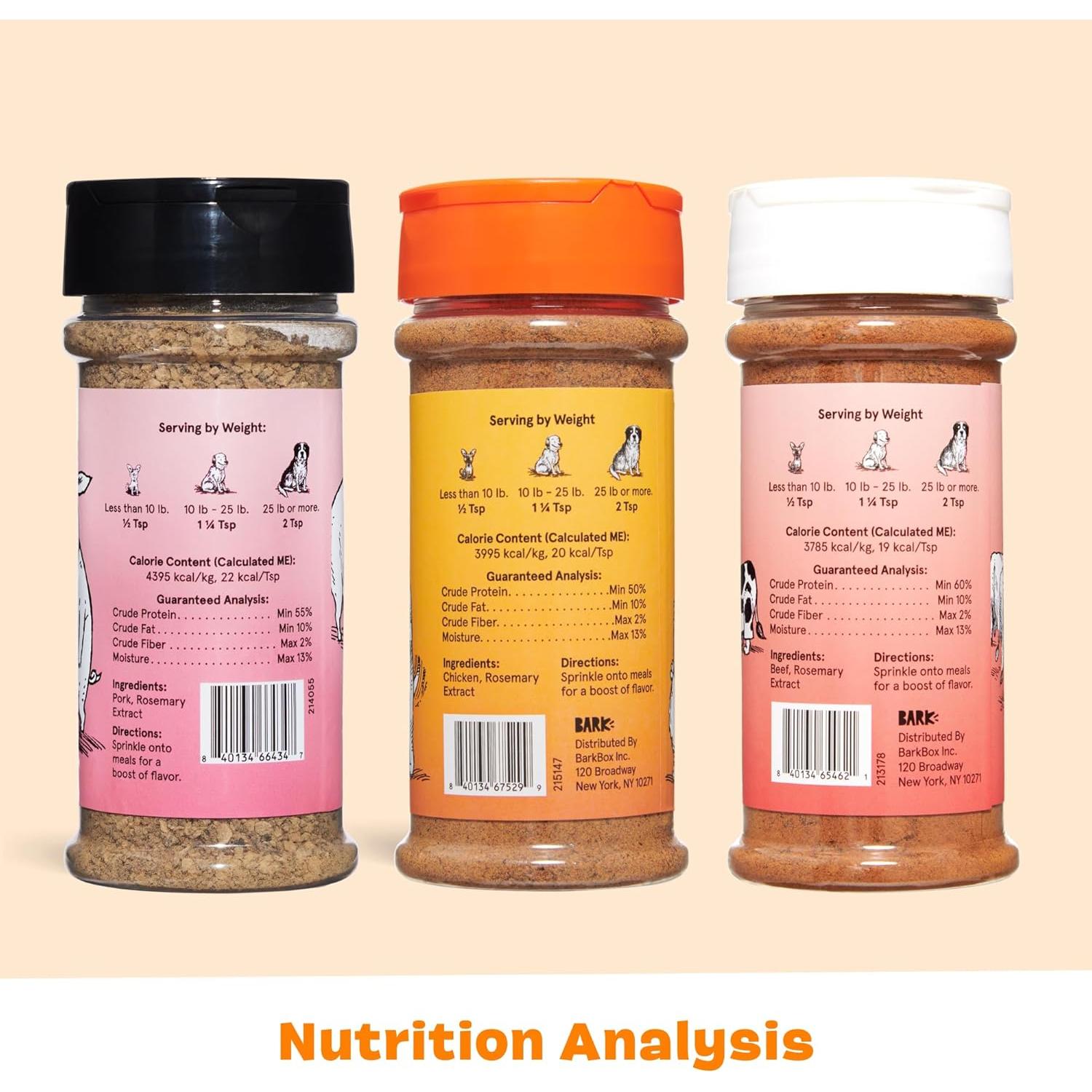 Topper de Comida para Perros Barkbox - Paquete Variado 3x130g