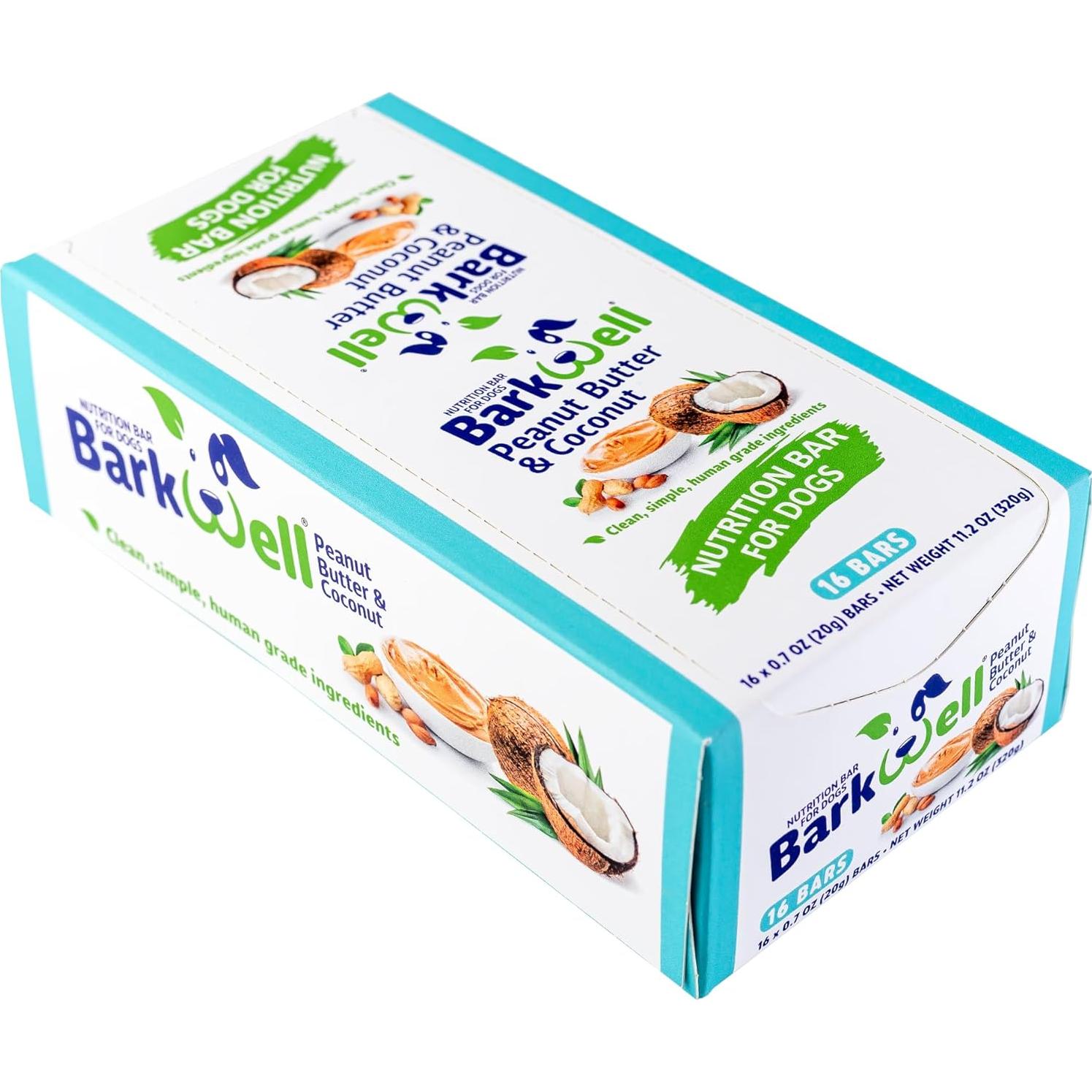 Barras de Nutrición para Perros BarkWell Coco 16 Unidades 19.84g