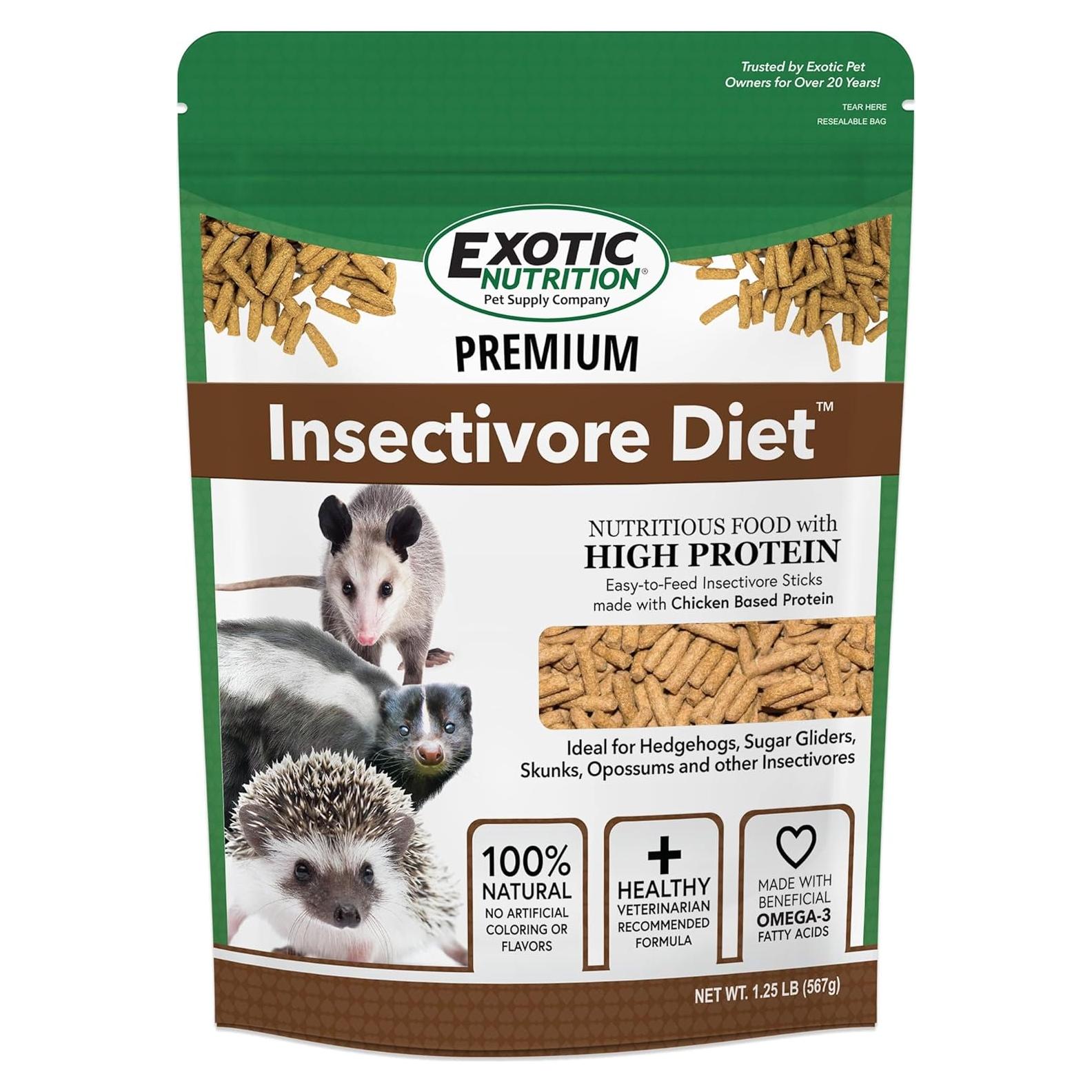 Dieta Premium Insectívoros Exotic Nutrition 0.56 kg Proteínas