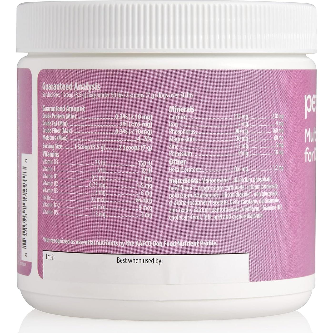 Fórmula Multivitamínica para Perros Market America 90 Porciones
