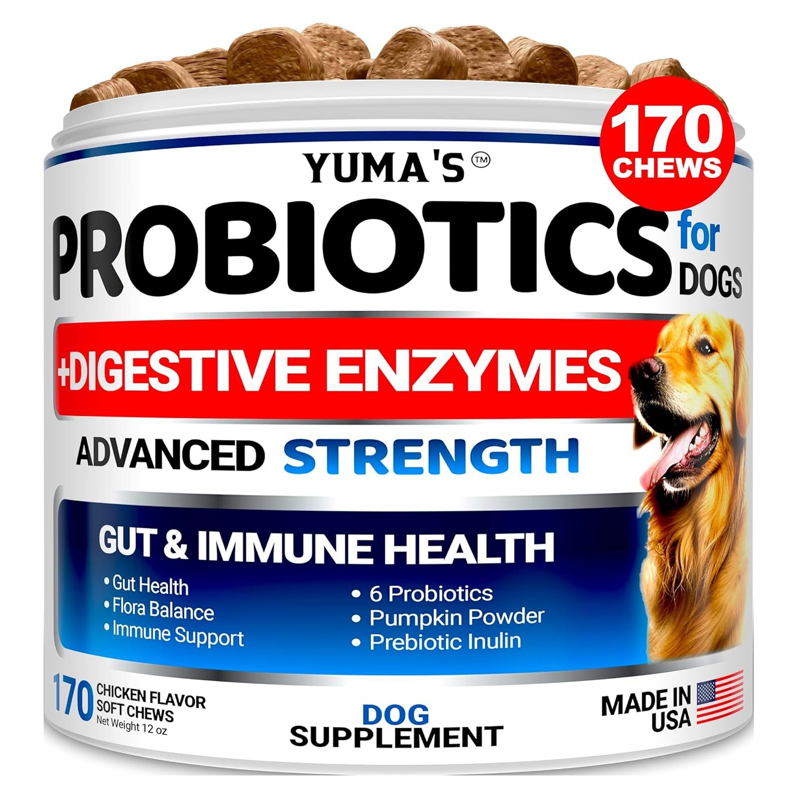 Probioticos para Perros YUMA'S 170 Masticables Pollo