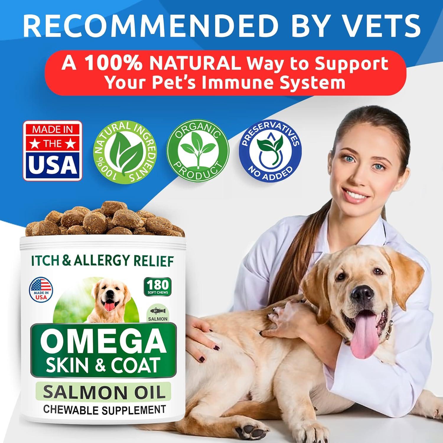 BARK&SPARK Omega 3 para Perros 180 Golosinas Salmón