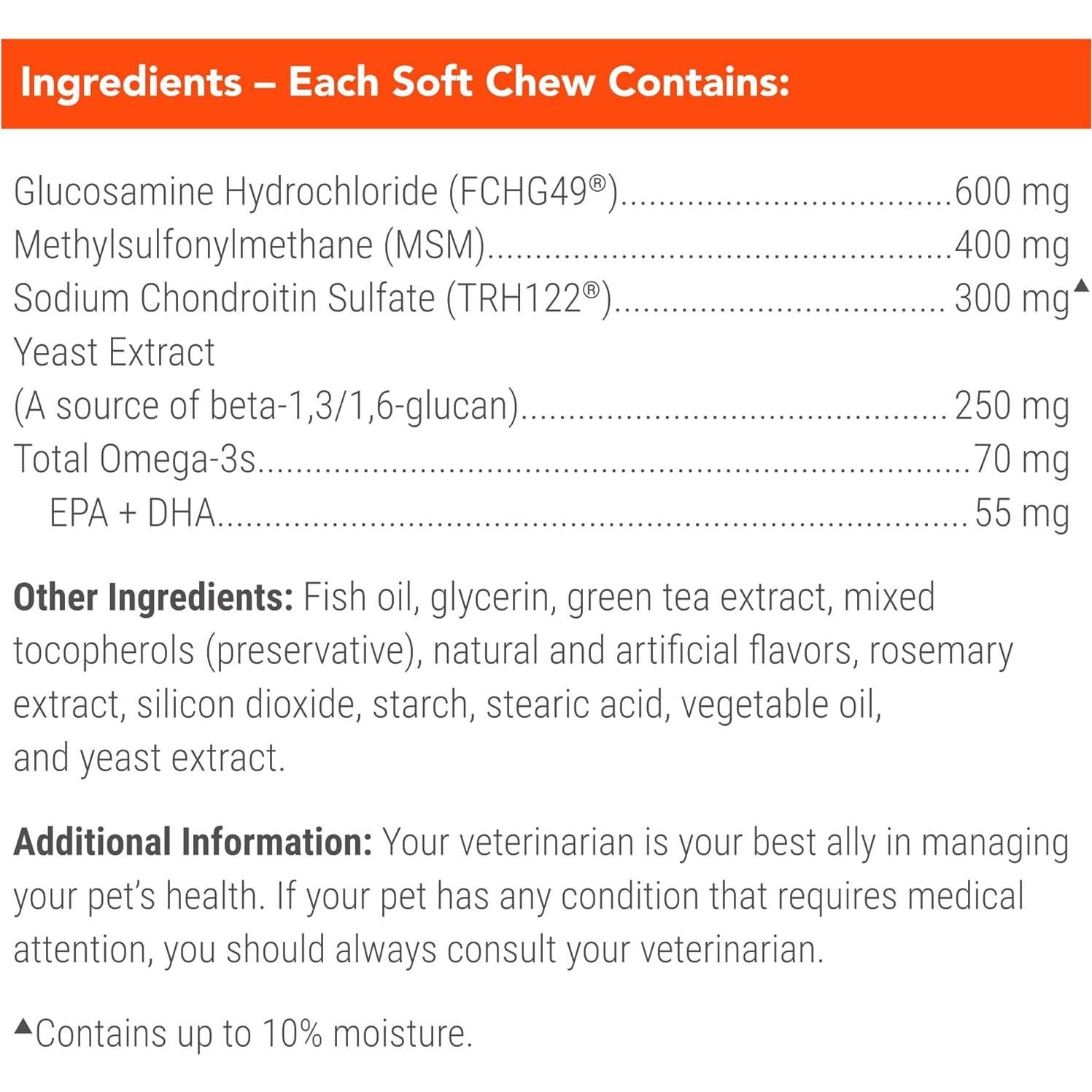 Cosequin Suplemento Articular para Perros Mayores 60 Chews