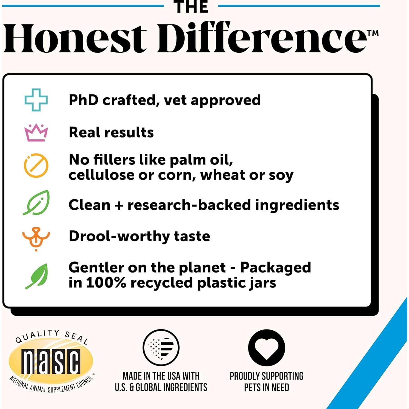 Masticables Omega 3 para Perros Pet Honesty 90 Unidades