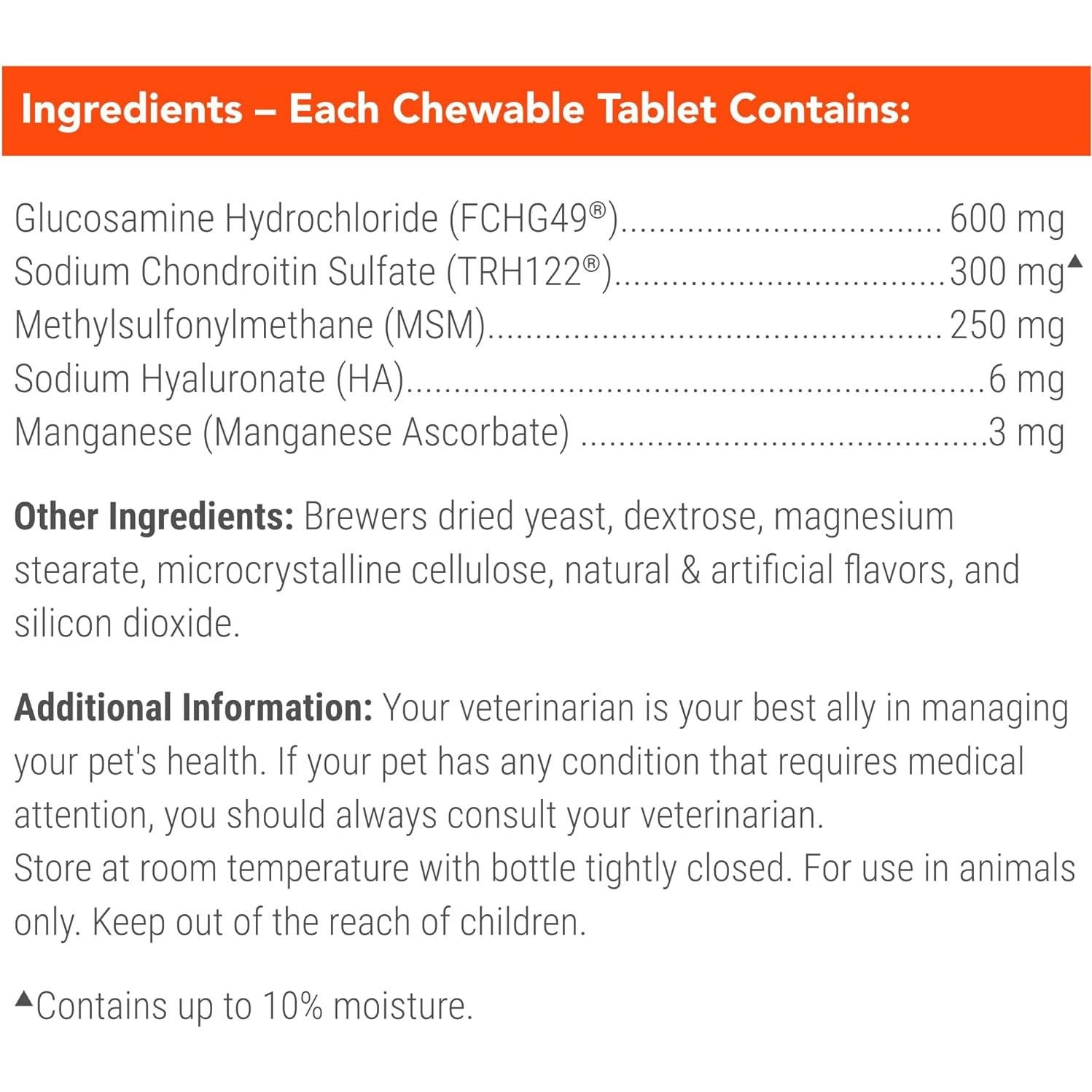 Suplemento Articular Cosequin Nutramax 75 Tabletas Masticables