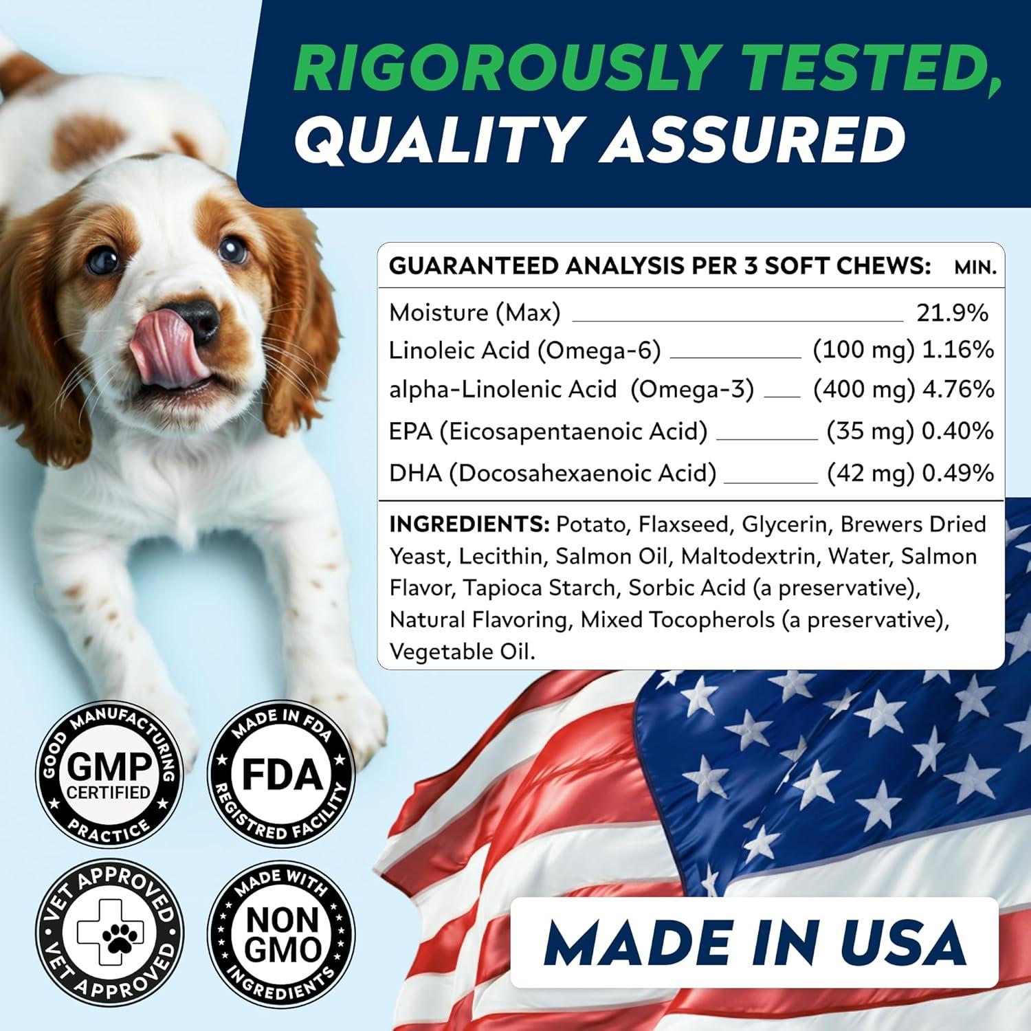 Golosinas Omega 3 para Perros STRELLALAB 180Ct Sabor Pollo