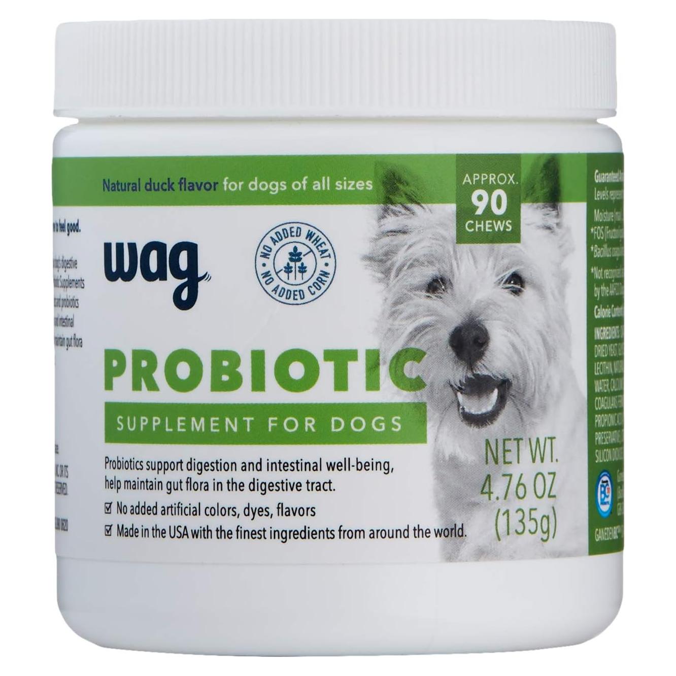 Suplemento Probiótico Masticable para Perros Amazon 90 Unidades