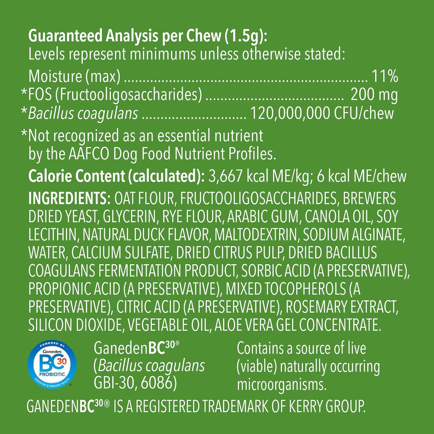 Suplemento Probiótico Masticable para Perros Amazon 90 Unidades