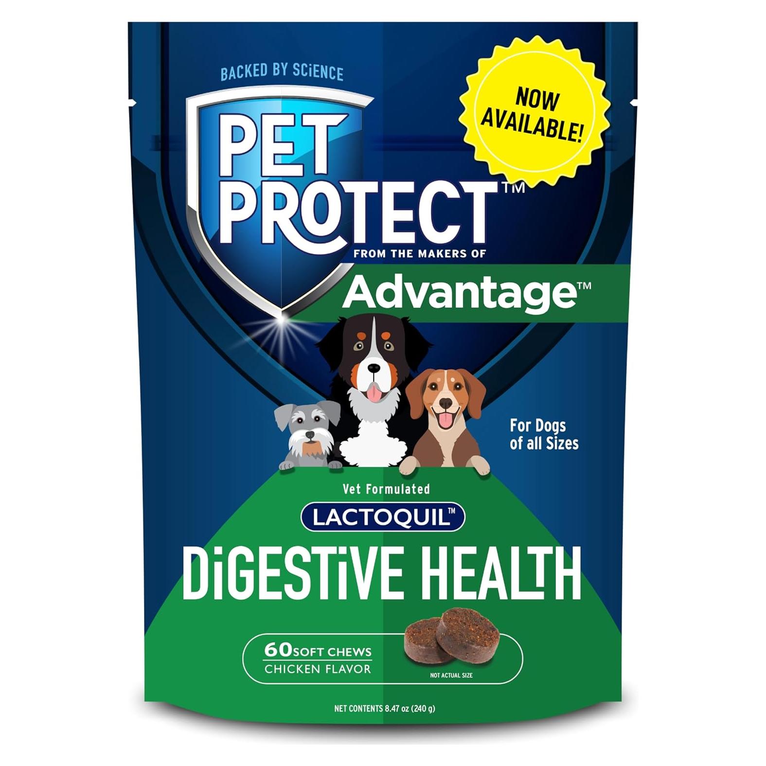 Suplemento Digestivo Pet Protect Elanco 60 Masticables Pollo