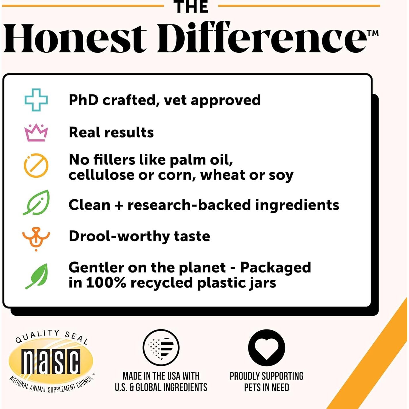 Masticables para Perros Pet Honesty 90 Ct Piel Saludable