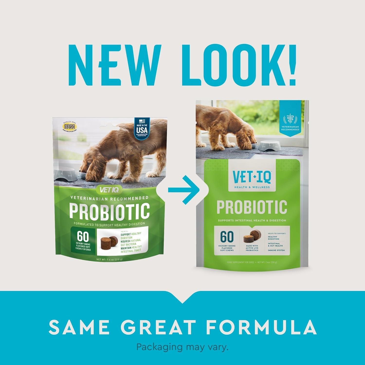 Suplemento Probiótico VetIQ para Perros 60 Masticables