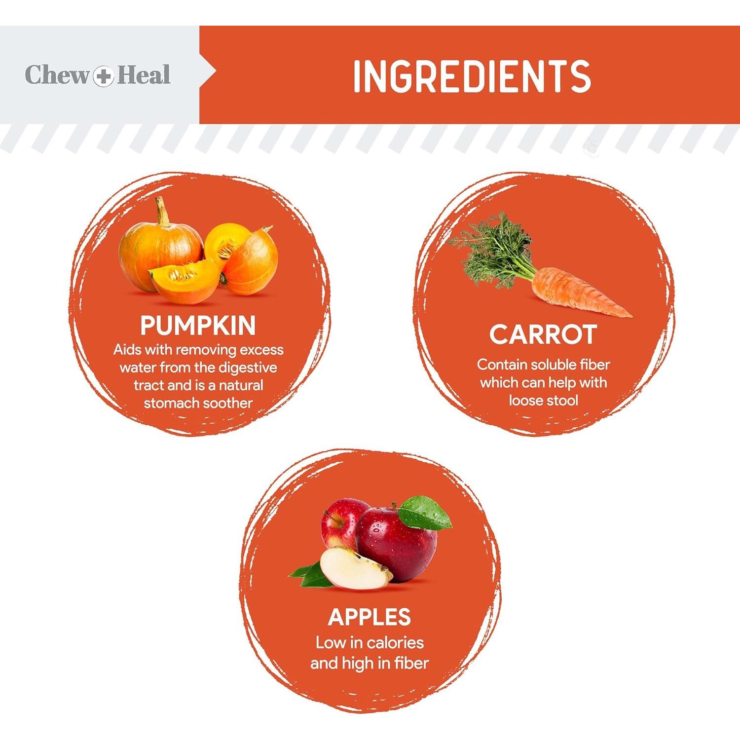 Polvo de Calabaza Orgánica Chew + Heal 113 g - Digestión Perros