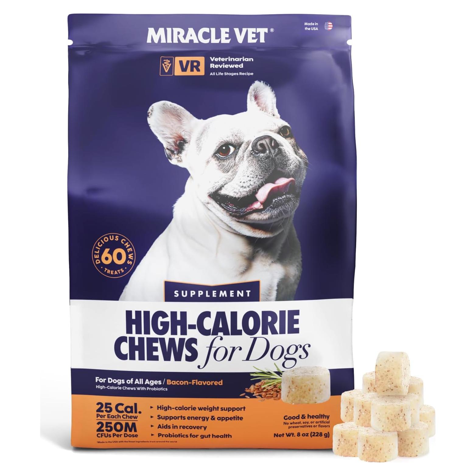 Galletas Aumento de Peso para Perros Miracle Vet 60 Unidades