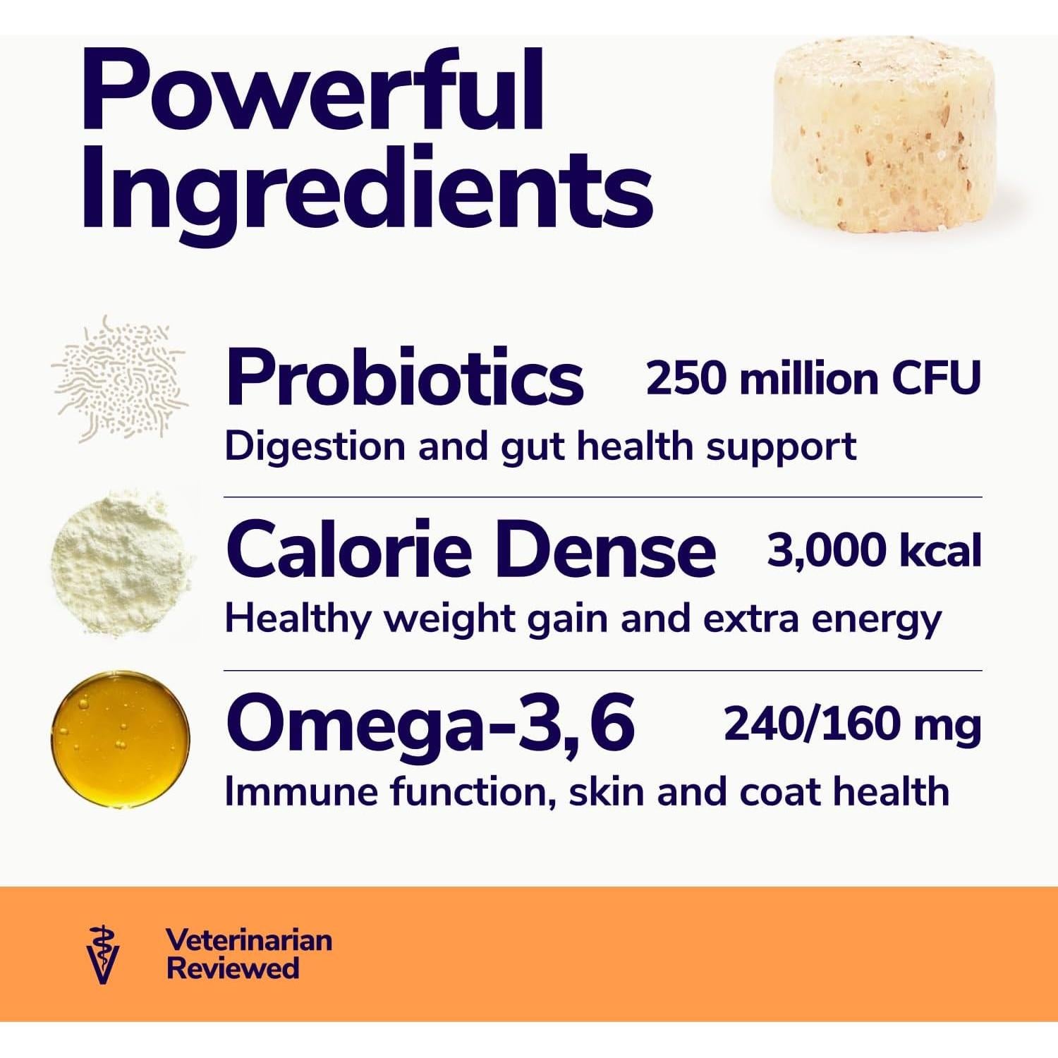 Galletas Aumento de Peso para Perros Miracle Vet 60 Unidades