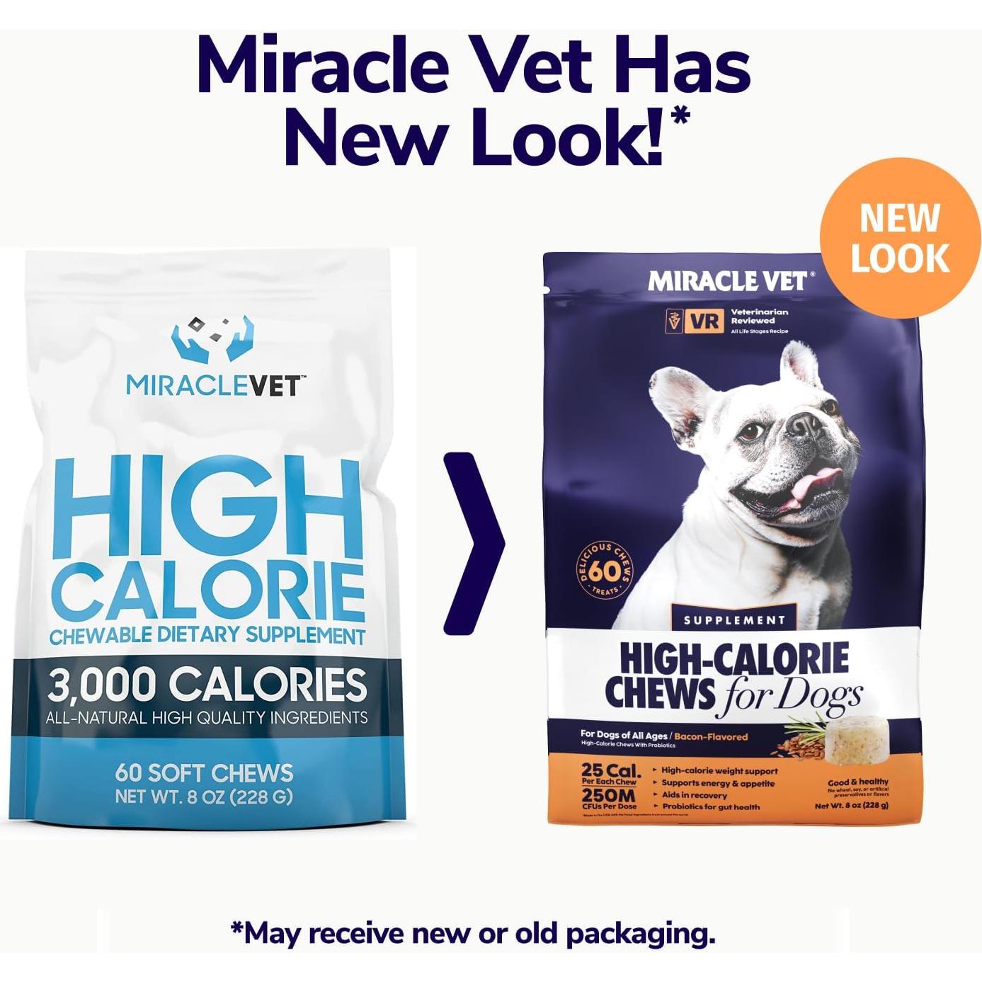 Galletas Aumento de Peso para Perros Miracle Vet 60 Unidades