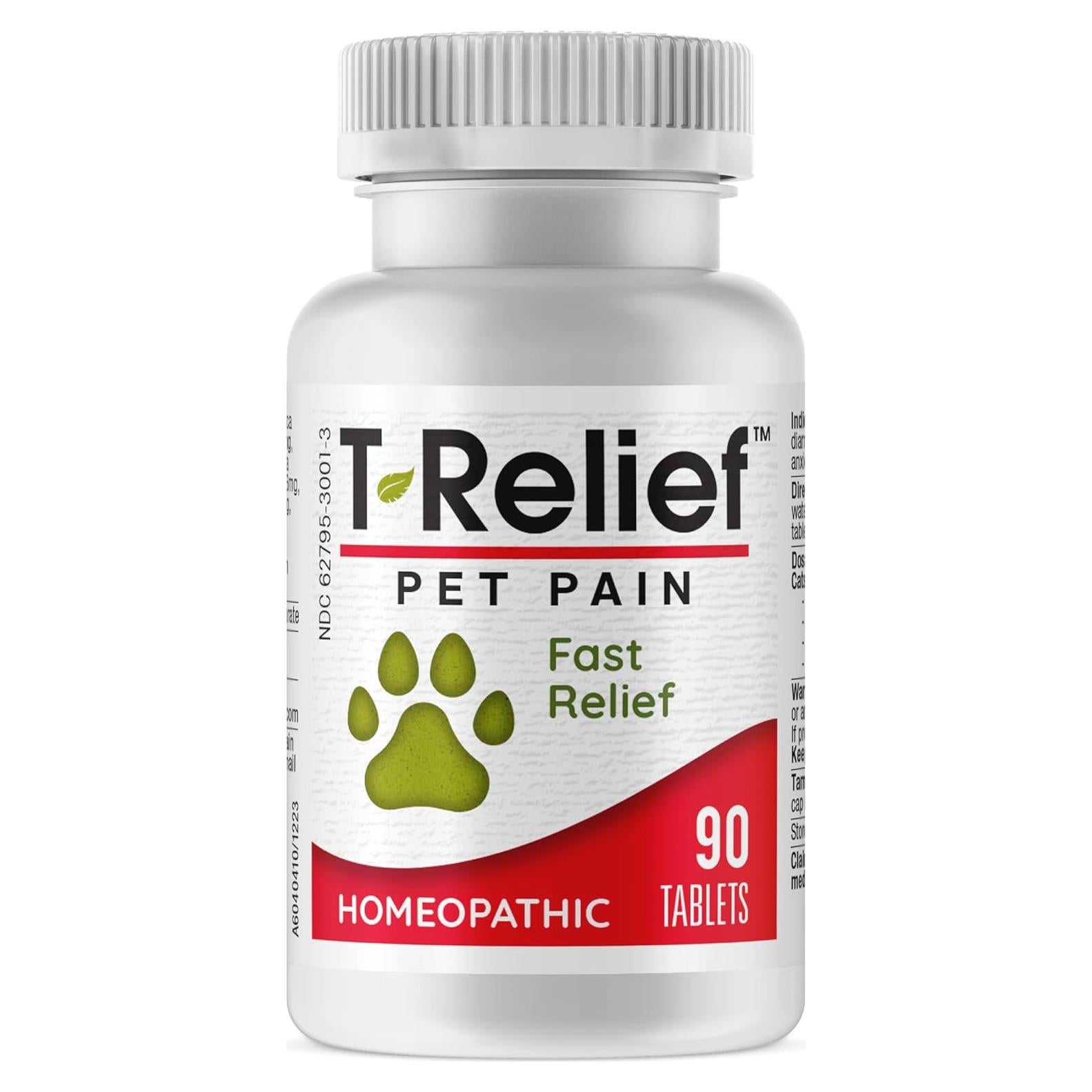 T-Relief Alivio Dolor Mascotas Arnica 90 Tabletas Naturales