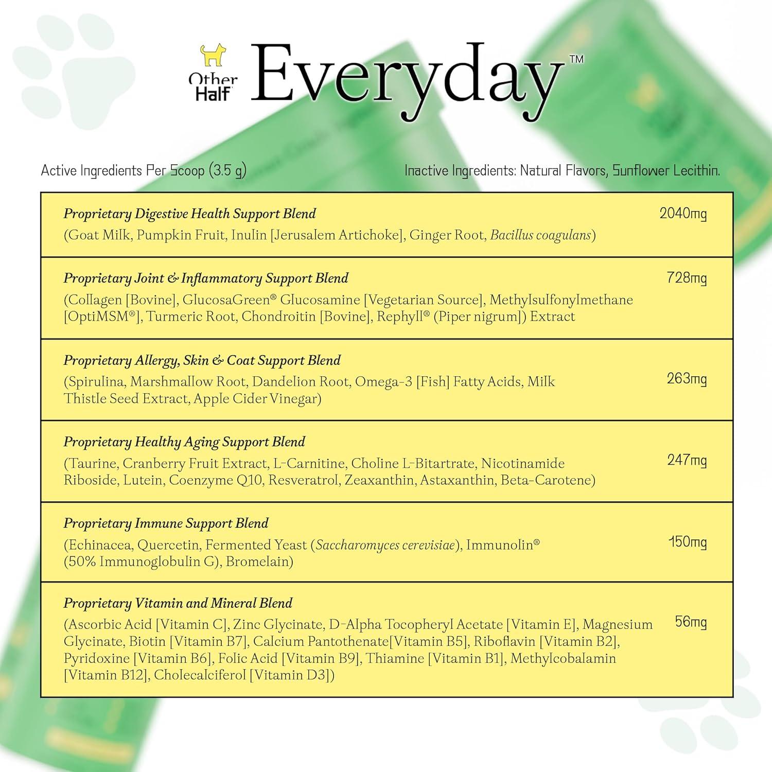 Suplemento Multivitamínico para Perros Other Half 45 Ingredientes