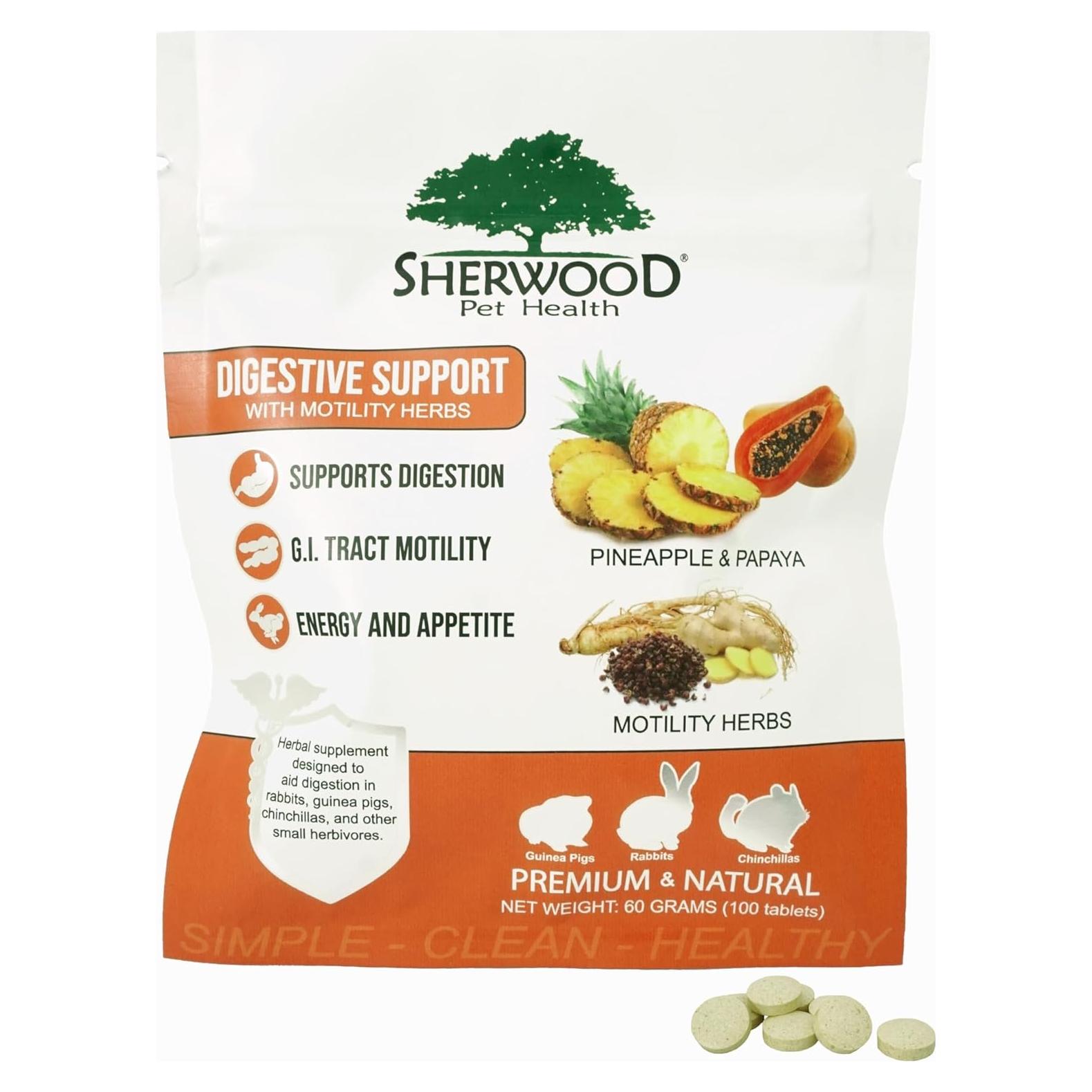 Tabletas Digestivas Sherwood Pet Health Papaya 100 Unidades