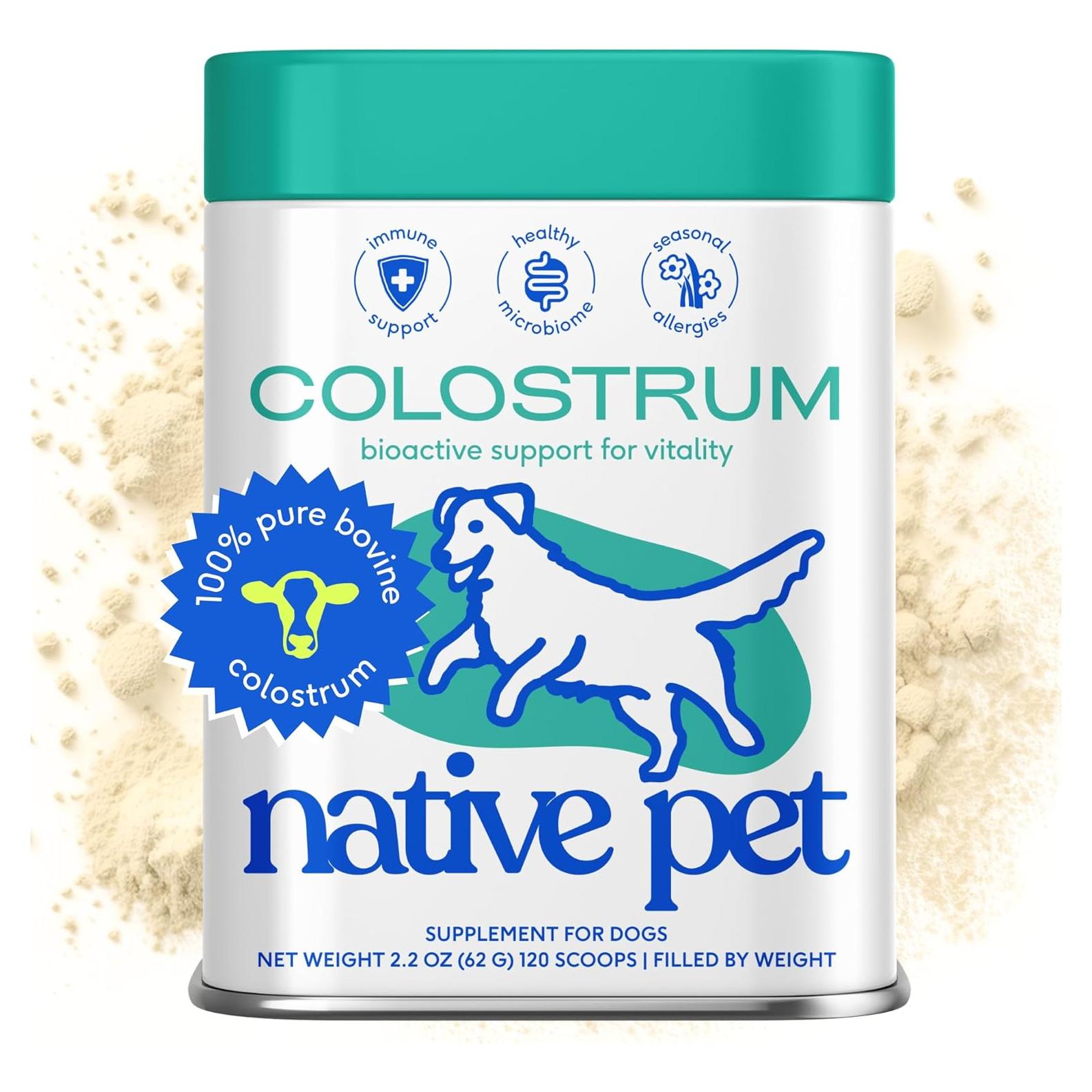 Colostro Bovino Native Pet para Perros - 120 g - Salud Piel