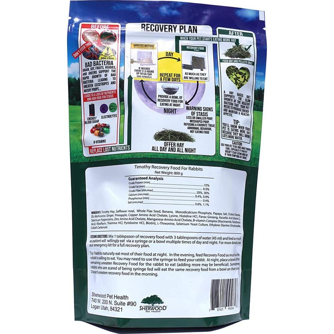 Kit de Emergencia para Conejos Sherwood 800g Comida