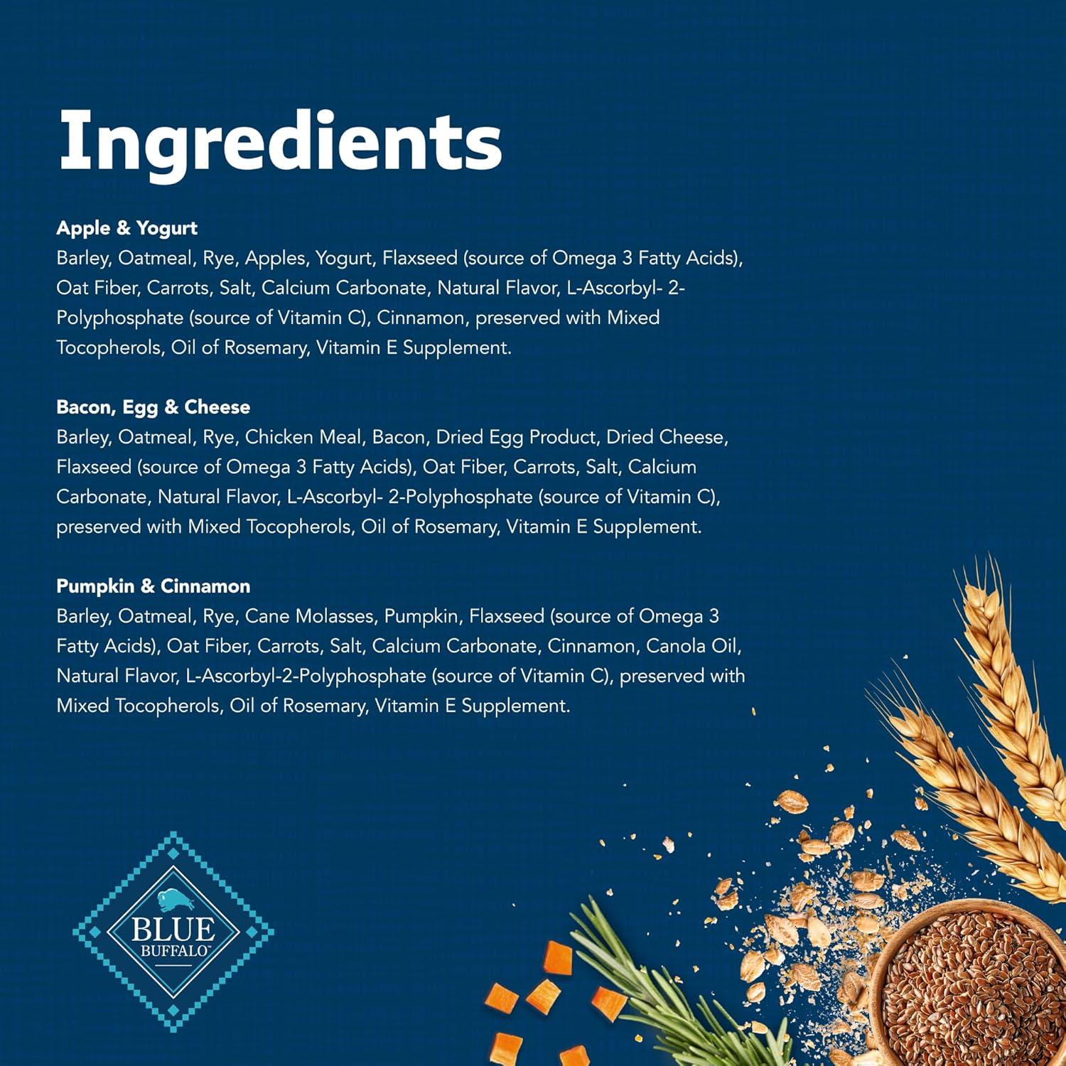 Galletas Crujientes para Perros Blue Buffalo 3 Sabores 1.55 kg