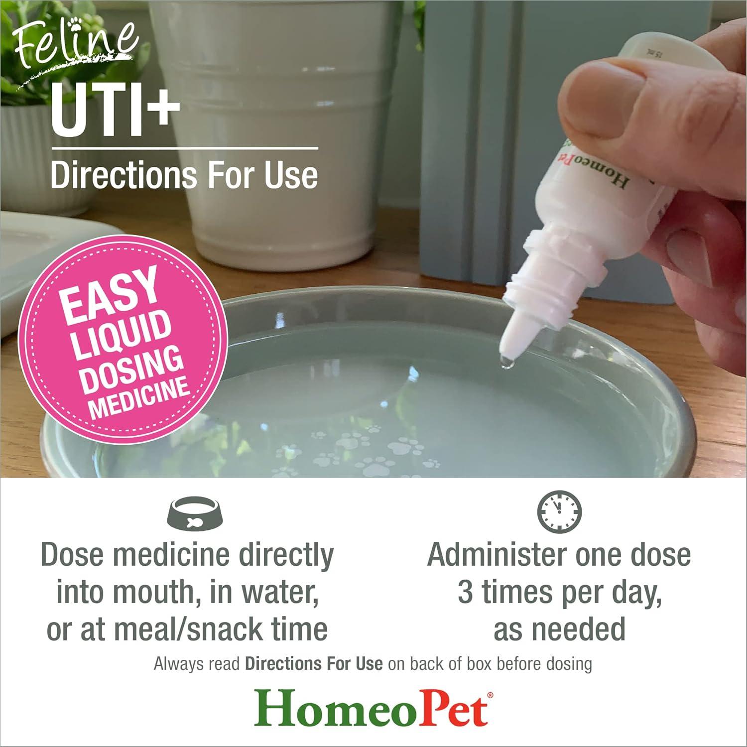 HomeoPet Feline UTI Plus 15ml - Suplemento Urinario Gatos