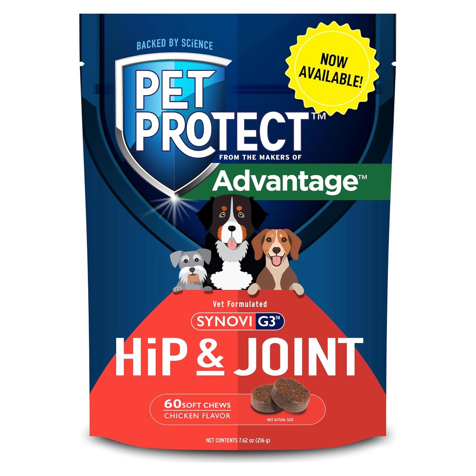 Suplemento para Caderas y Articulaciones Pet Protect 60 Masticables