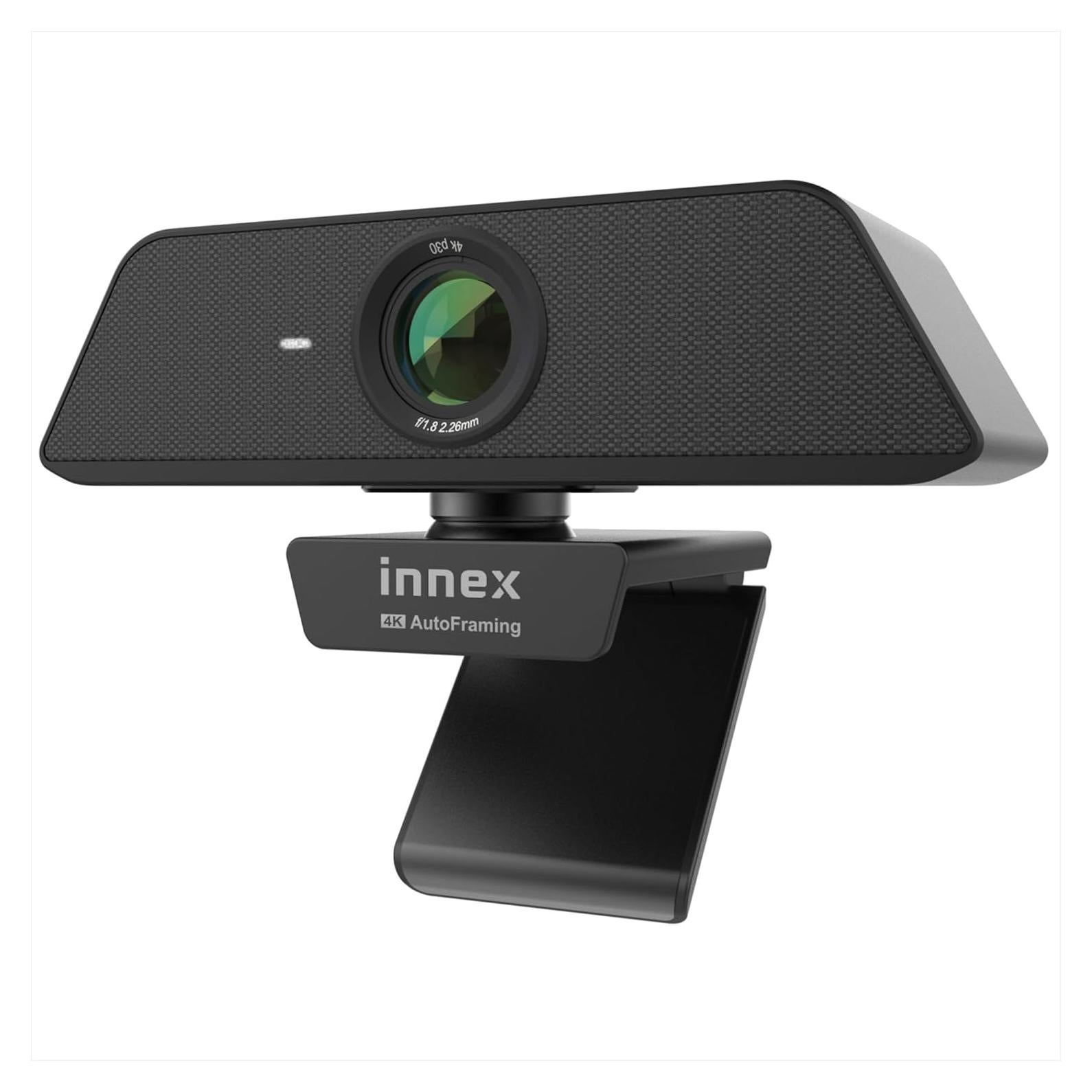 Cámara web Innex C470 4K con micrófono y encuadre AI