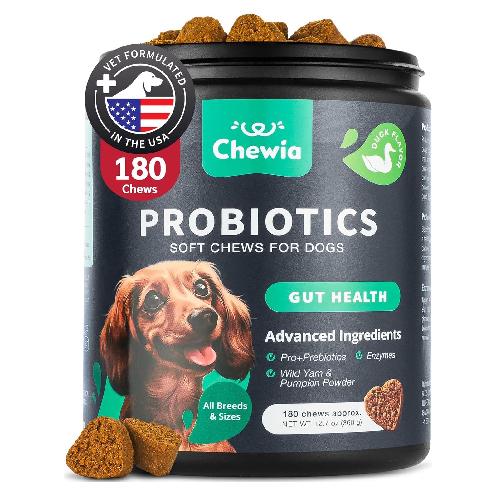 Golosinas Probioticas para Perros Chewia 180 Unidades Pato