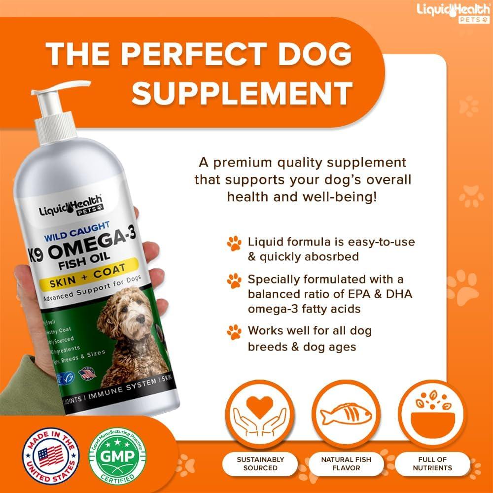 Suplemento Omega 3 Líquido para Perros Liquid Health 473 ml