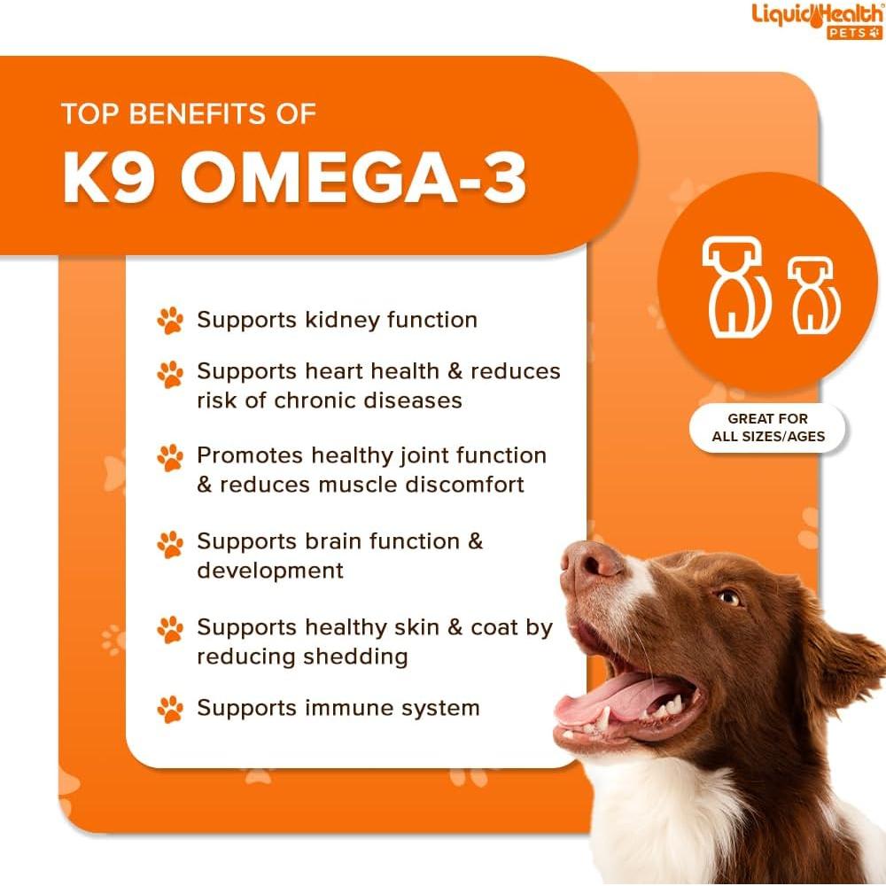 Suplemento Omega 3 Líquido para Perros Liquid Health 473 ml