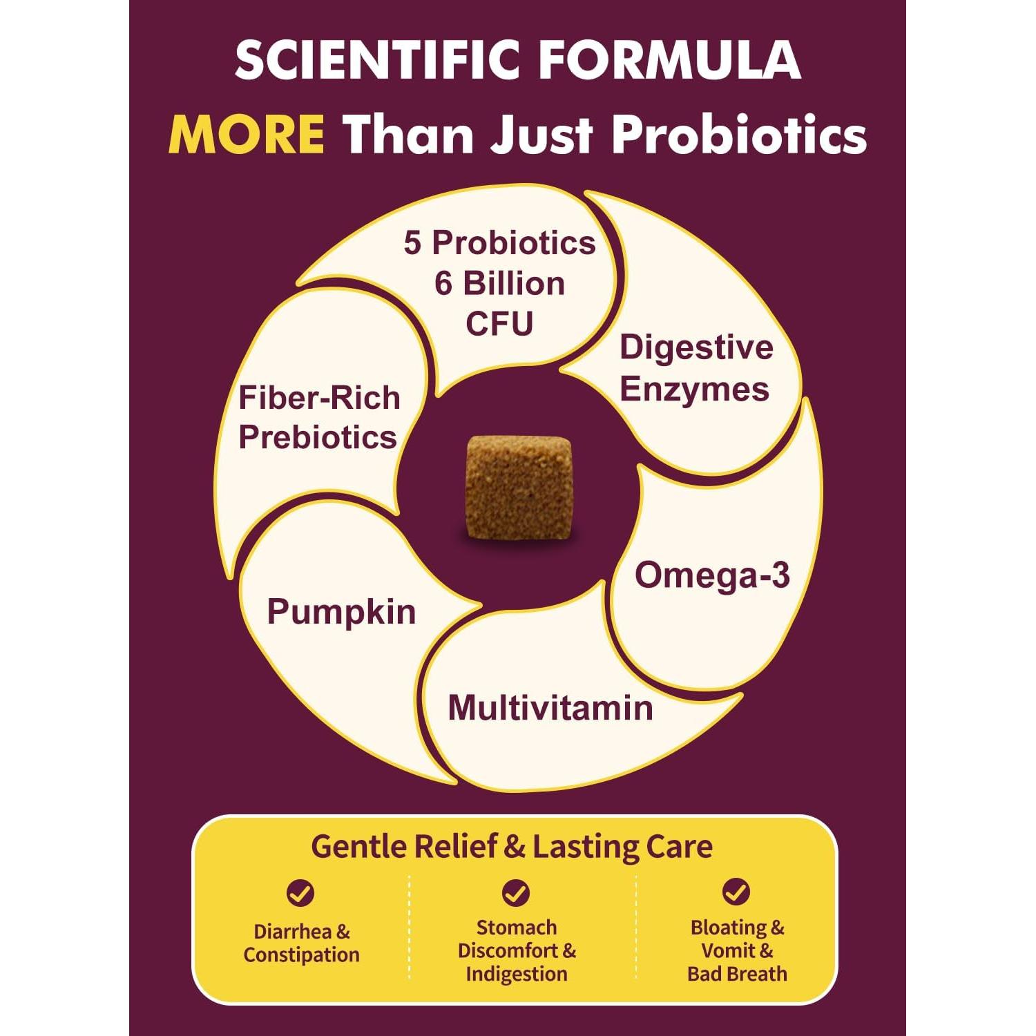 Probioticos para Perros DRFOSTER 120 Golosinas Salud Digestiva