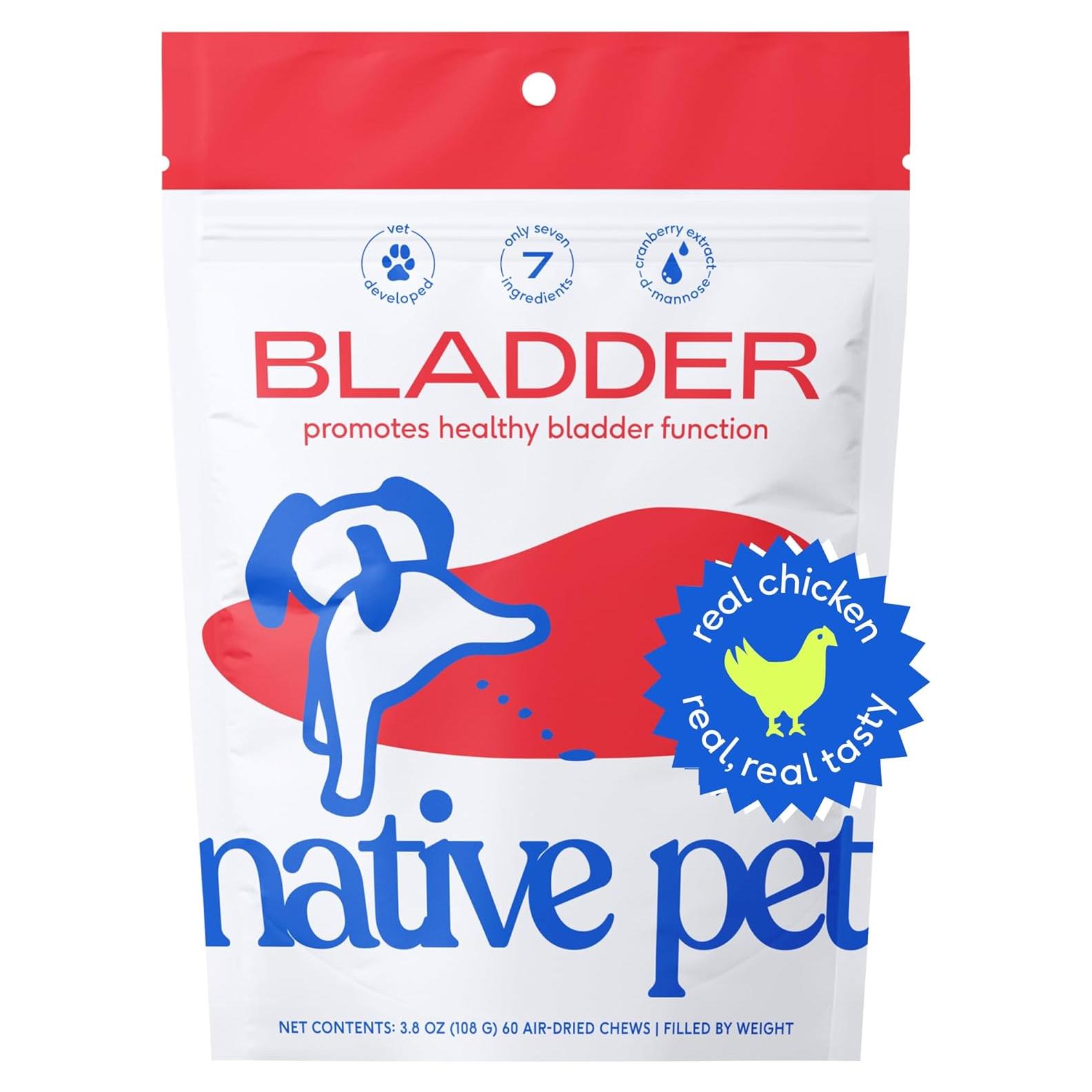Suplemento UTI para Perros Native Pet 60 Masticables