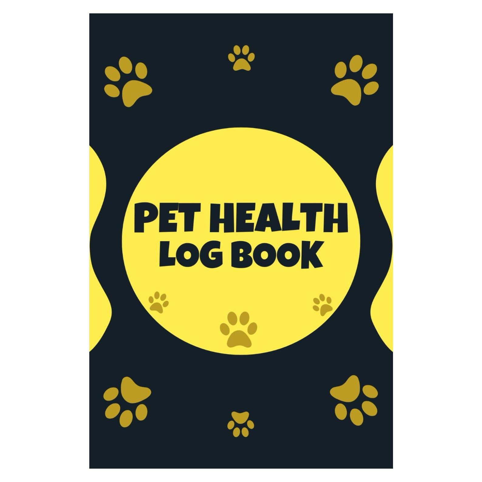 Libro de Registro de Salud de Mascotas - Tapa Blanda 100 Páginas