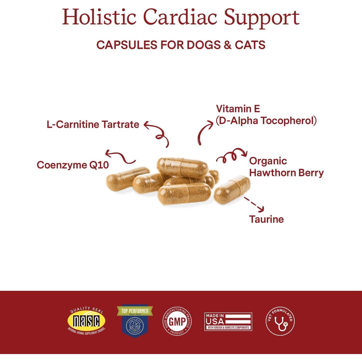 Suplemento Cardíaco Fera Pets 120 Cápsulas para Perros y Gatos