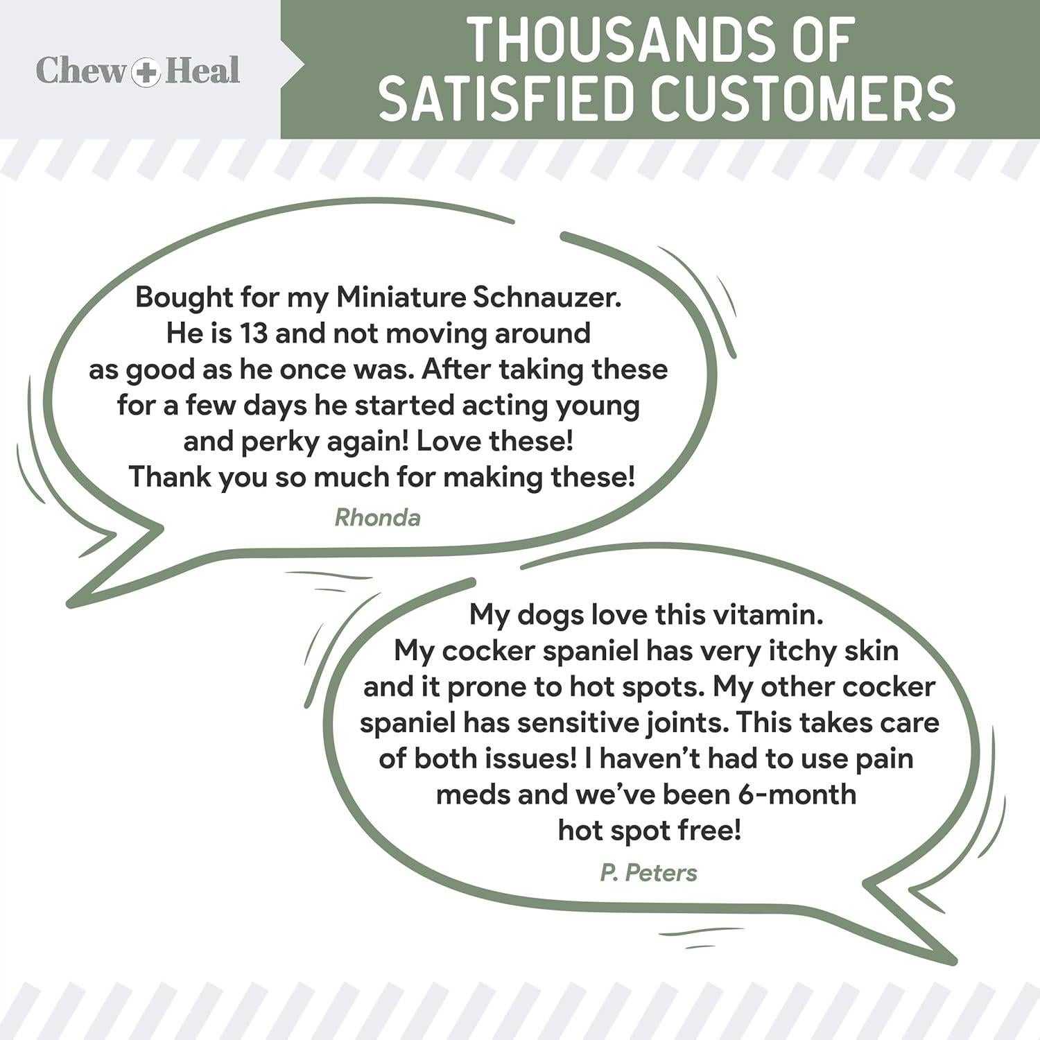 Multivitaminas Masticables Chew + Heal 60 Unidades para Perros