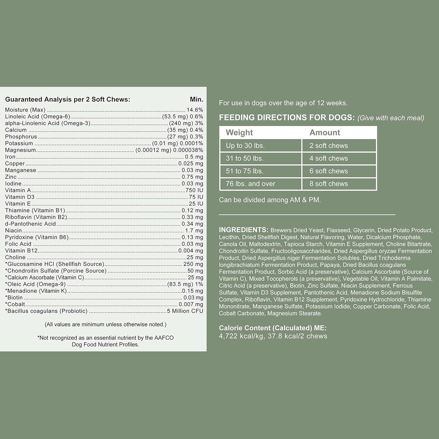 Multivitaminas Masticables Chew + Heal 60 Unidades para Perros