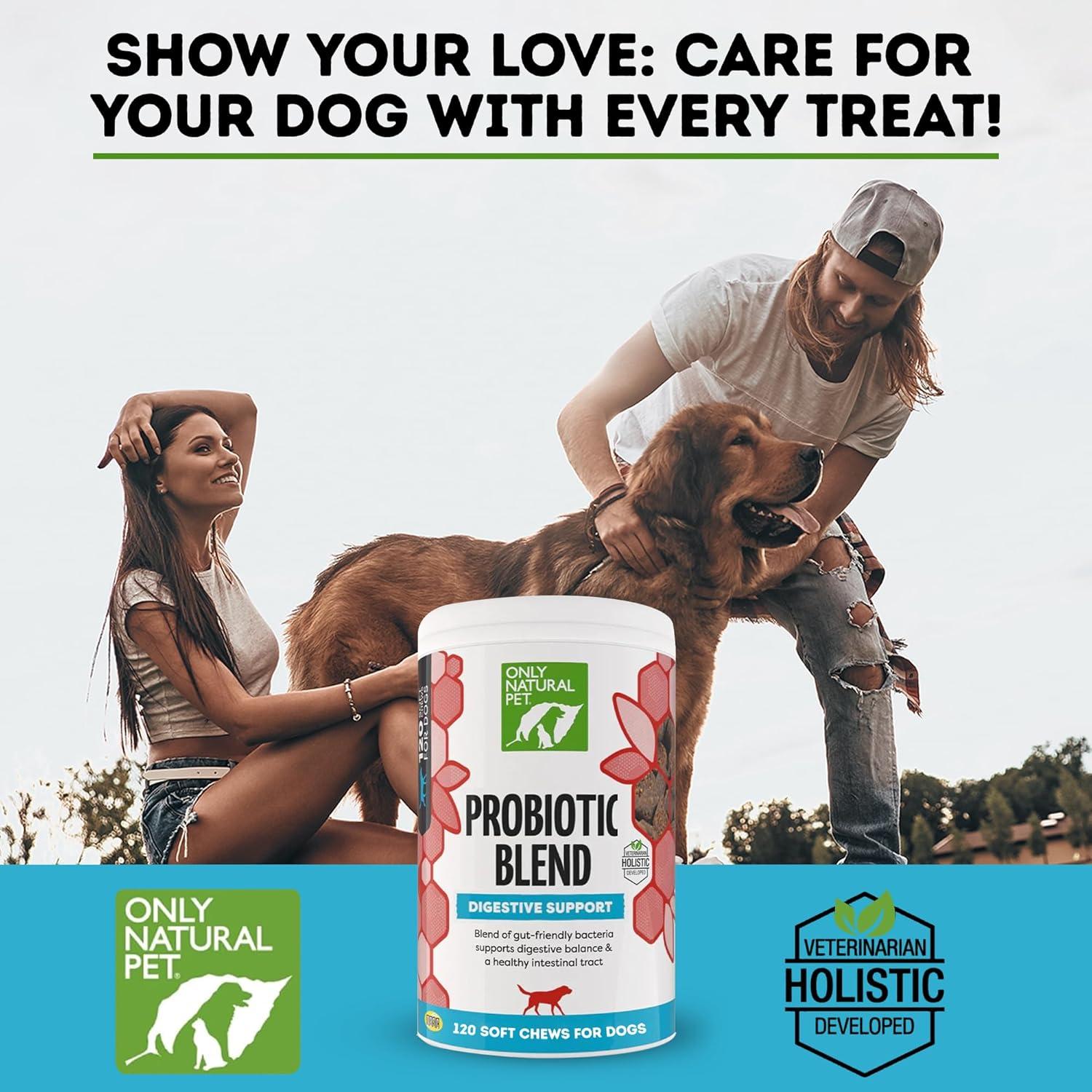 Suplemento Probiótico para Perros y Gatos Only Natural Pet - 120 Masticables Digestivos