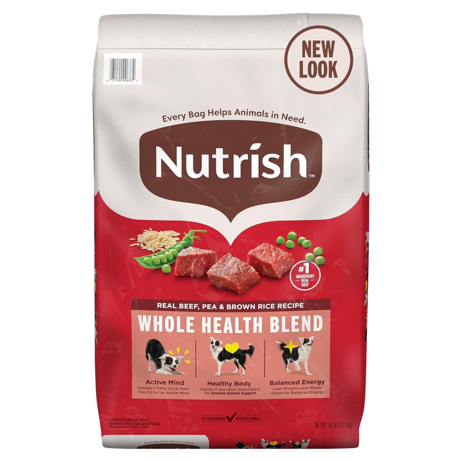 Comida Seca para Perros Nutrish Rachael Ray 12,7 kg Res Guisante