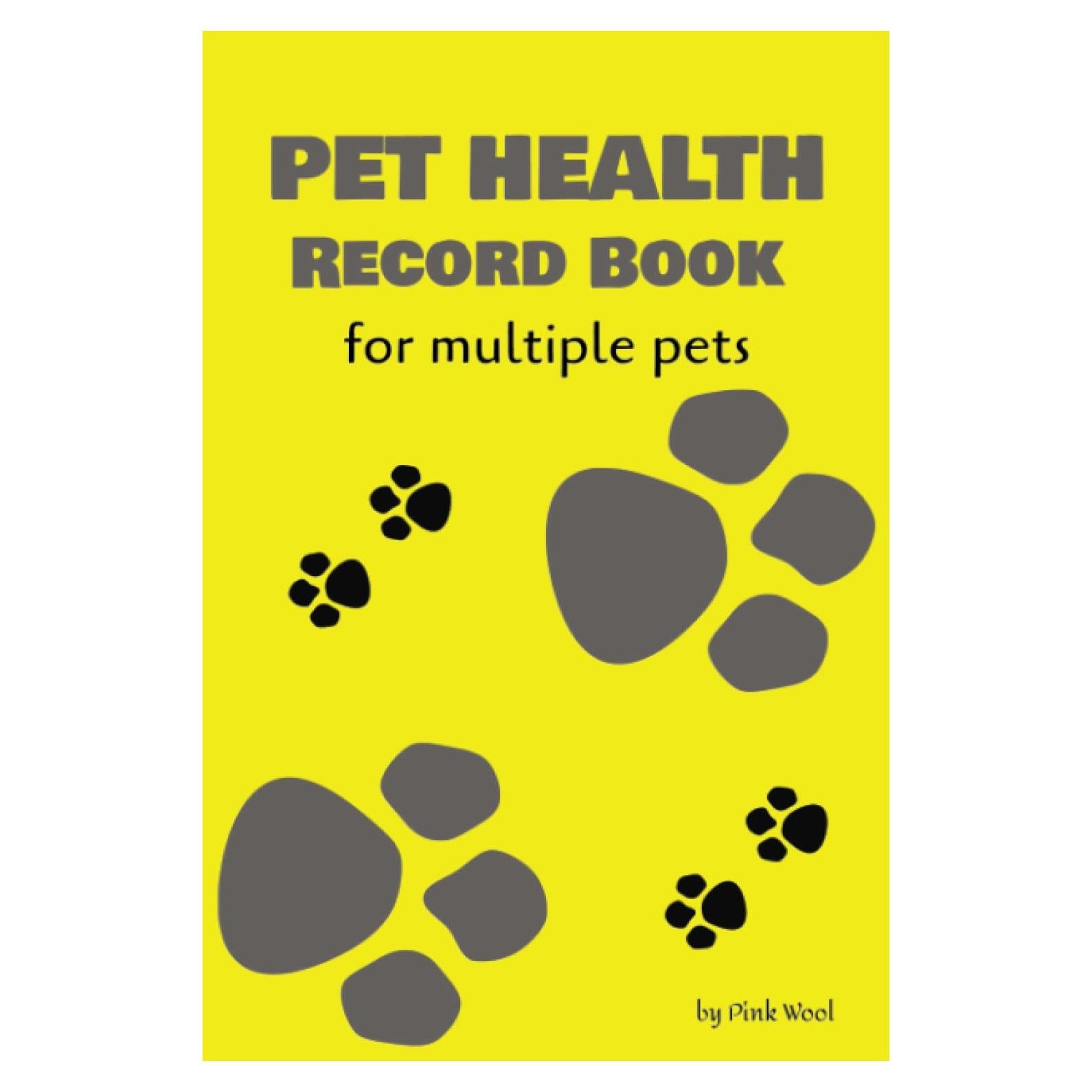 Libro de Registro de Salud para Mascotas - Hasta 3 Mascotas