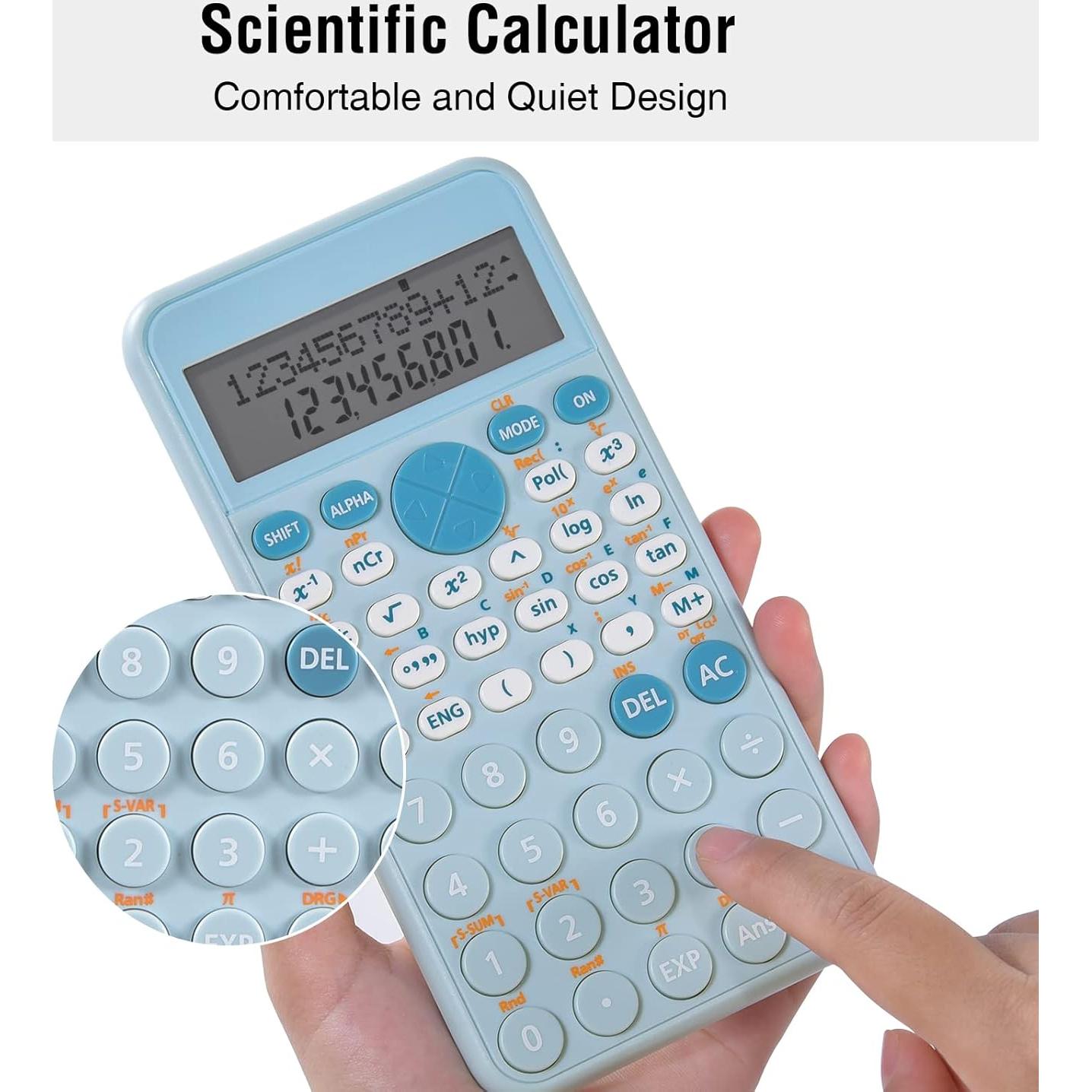 Calculadora Científica EooCoo ECSC01-BL 12 Dígitos 2 Líneas