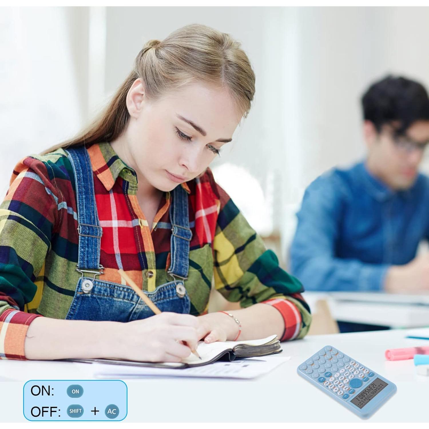 Calculadora Científica EooCoo ECSC01-BL 12 Dígitos 2 Líneas