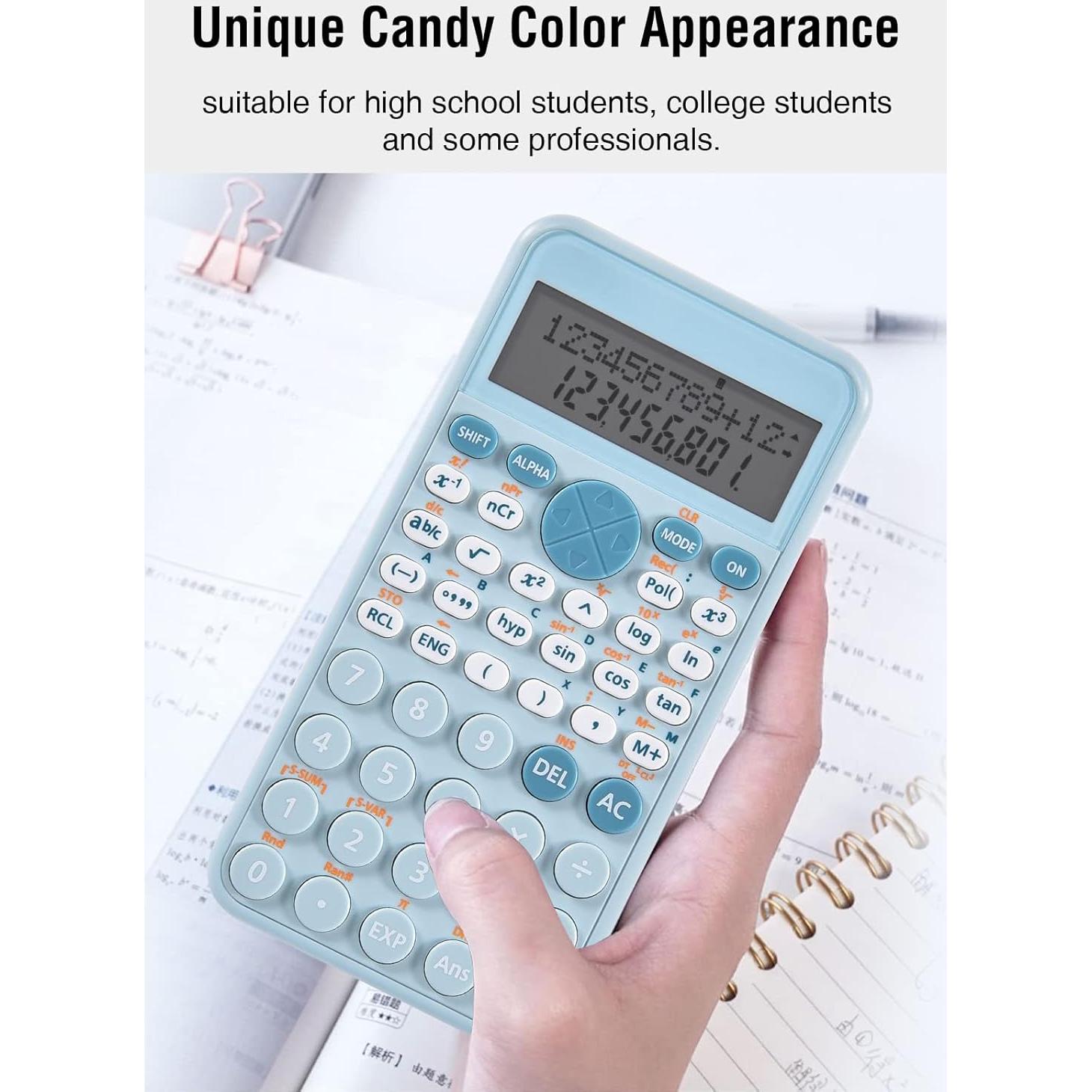 Calculadora Científica EooCoo ECSC01-BL 12 Dígitos 2 Líneas