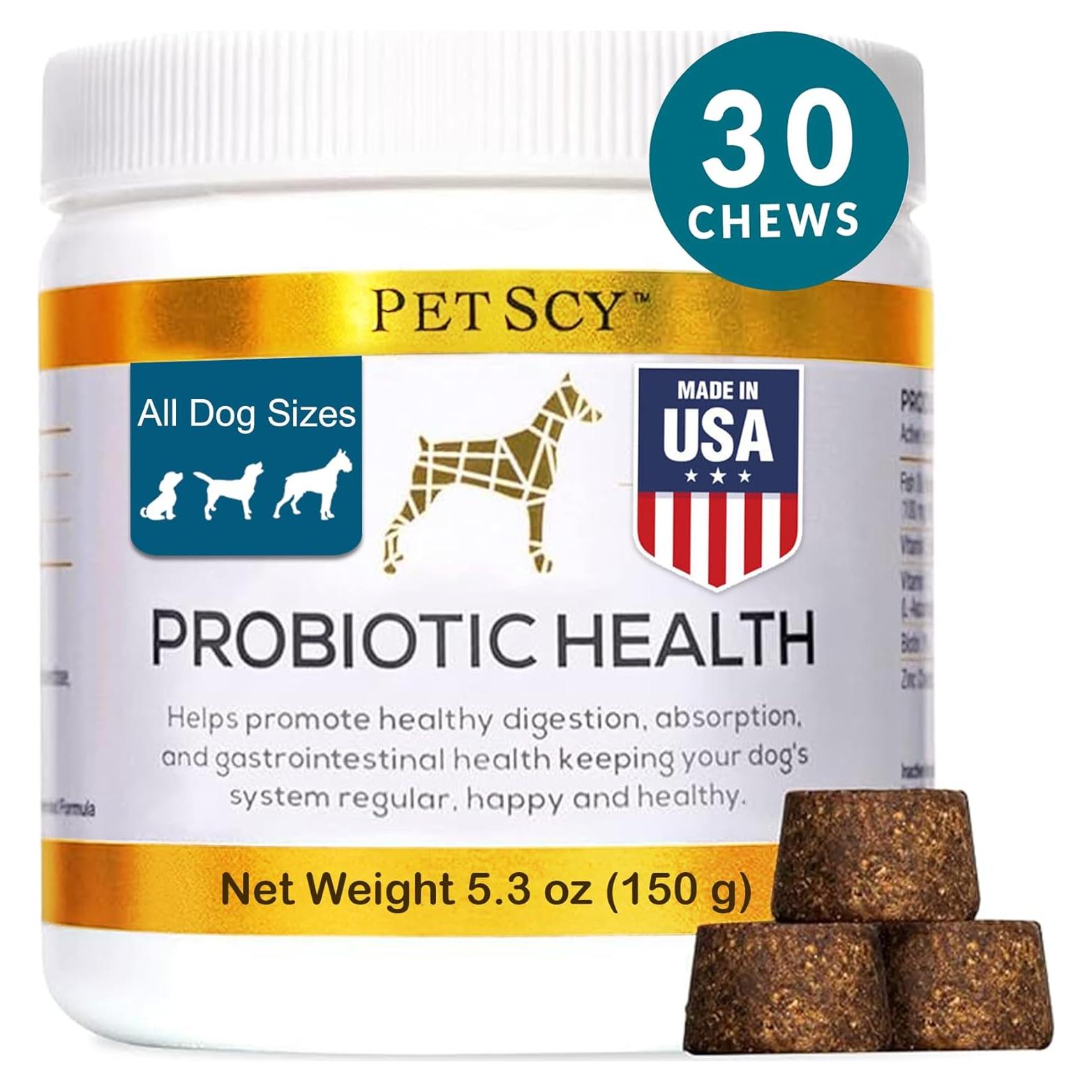 Golosinas Probioticas para Perros PetScy 30 Unidades