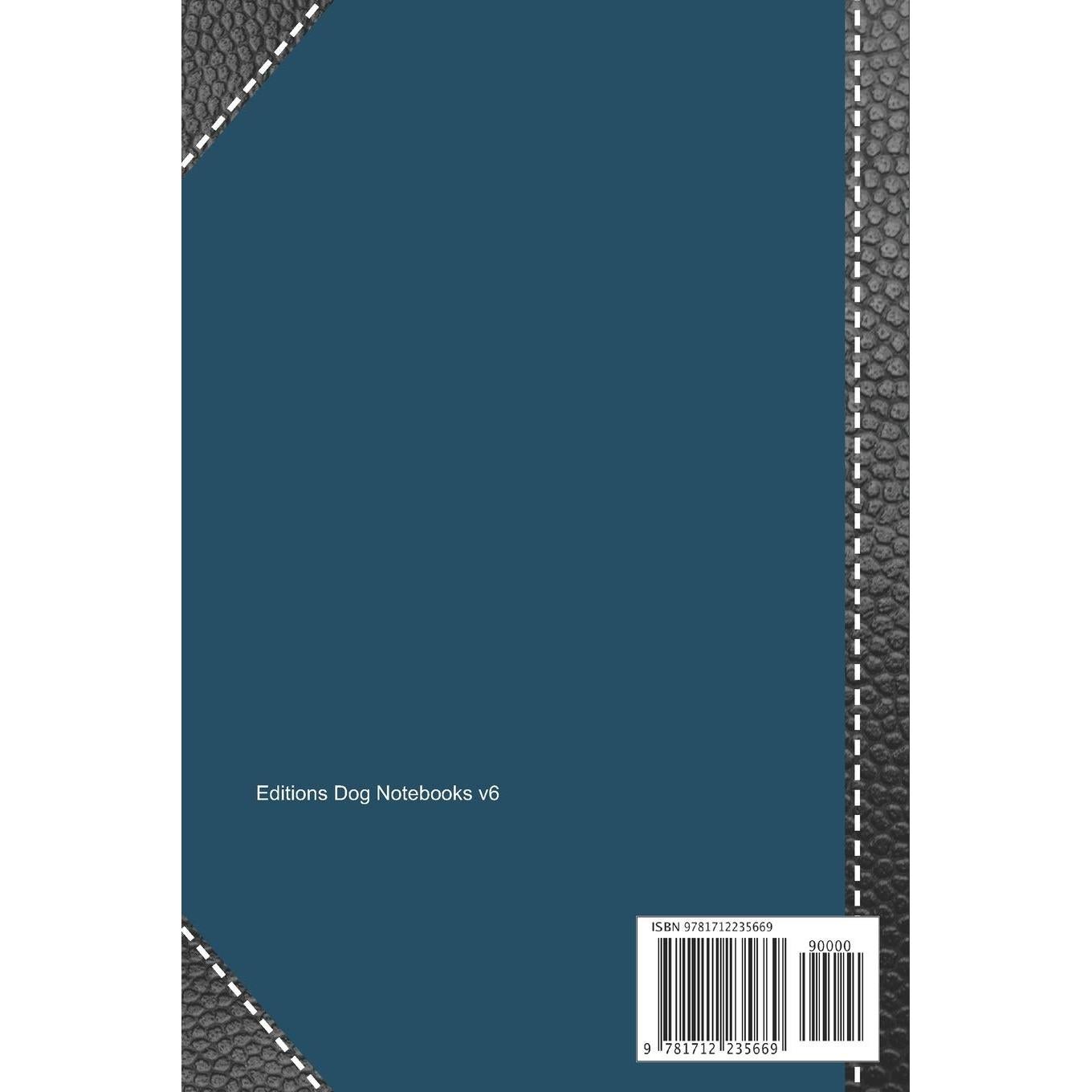 Canine health record: Dog vaccine record book | Pet health record | Puppy vaccine record | 101 pages, 6"x9" | Paperback | blue background ... black leather black silhouette of white dog