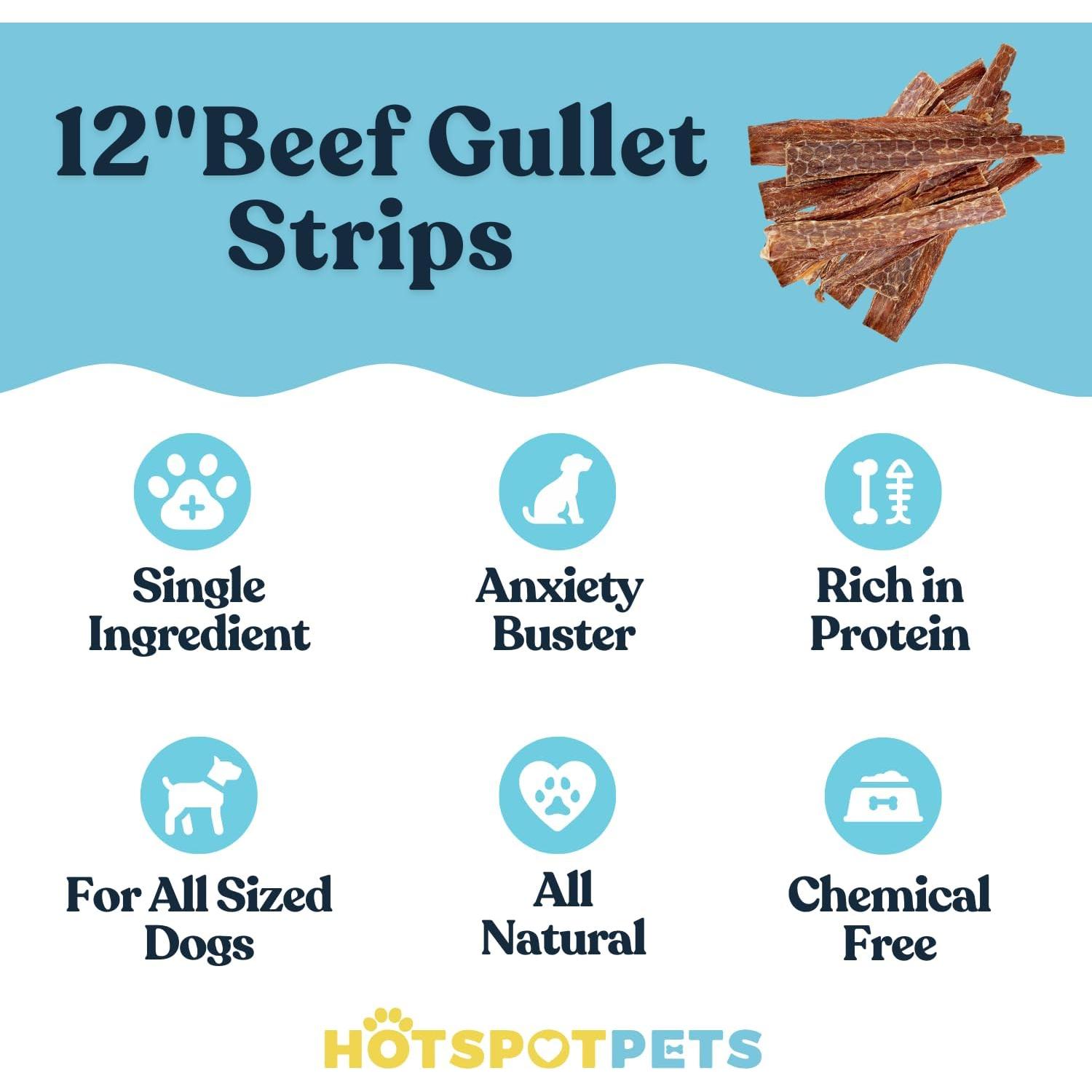 Golosinas para Perros Esófago de Res HotSpot Pets 0.45 kg