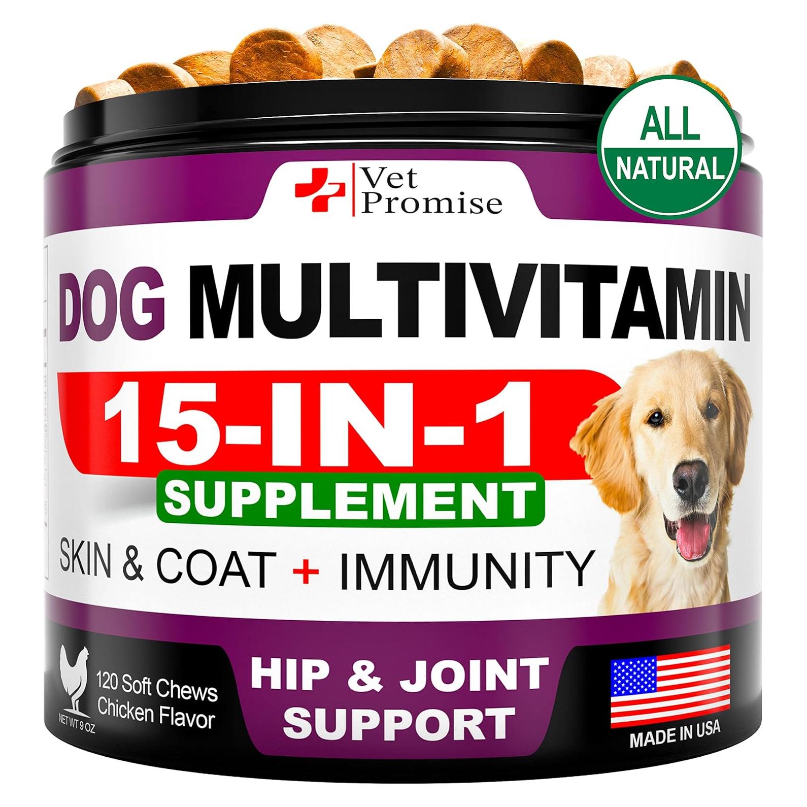 Multivitamina Masticable para Perros Vet Promise 120 Unidades