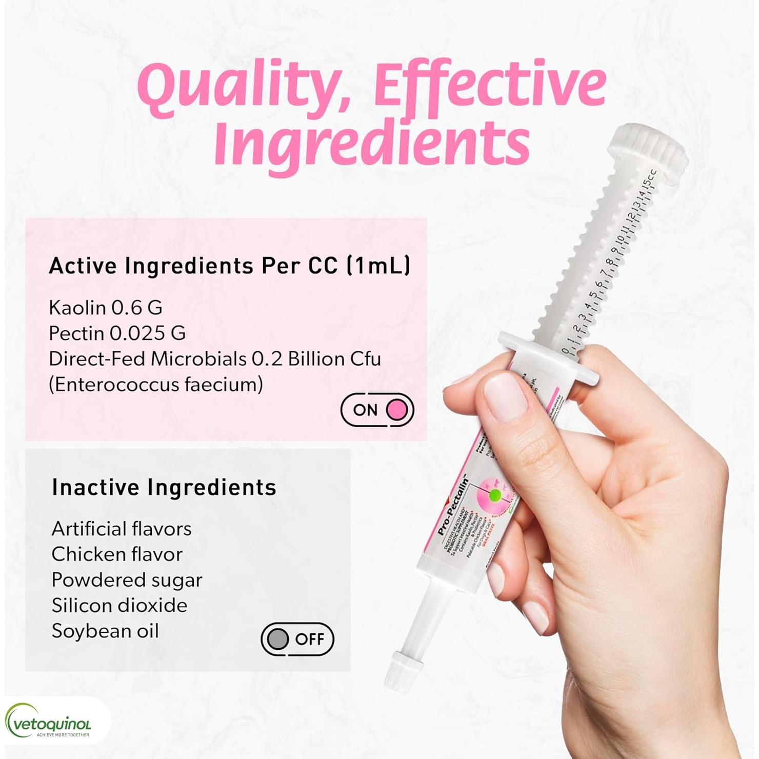 Pasta Oral Pro-Pectalin Vetoquinol 30cc para Perros y Gatos