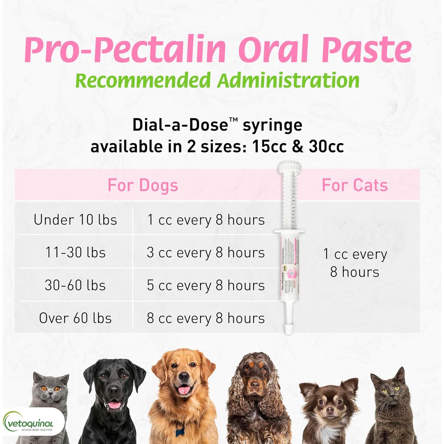 Pasta Oral Pro-Pectalin Vetoquinol 30cc para Perros y Gatos