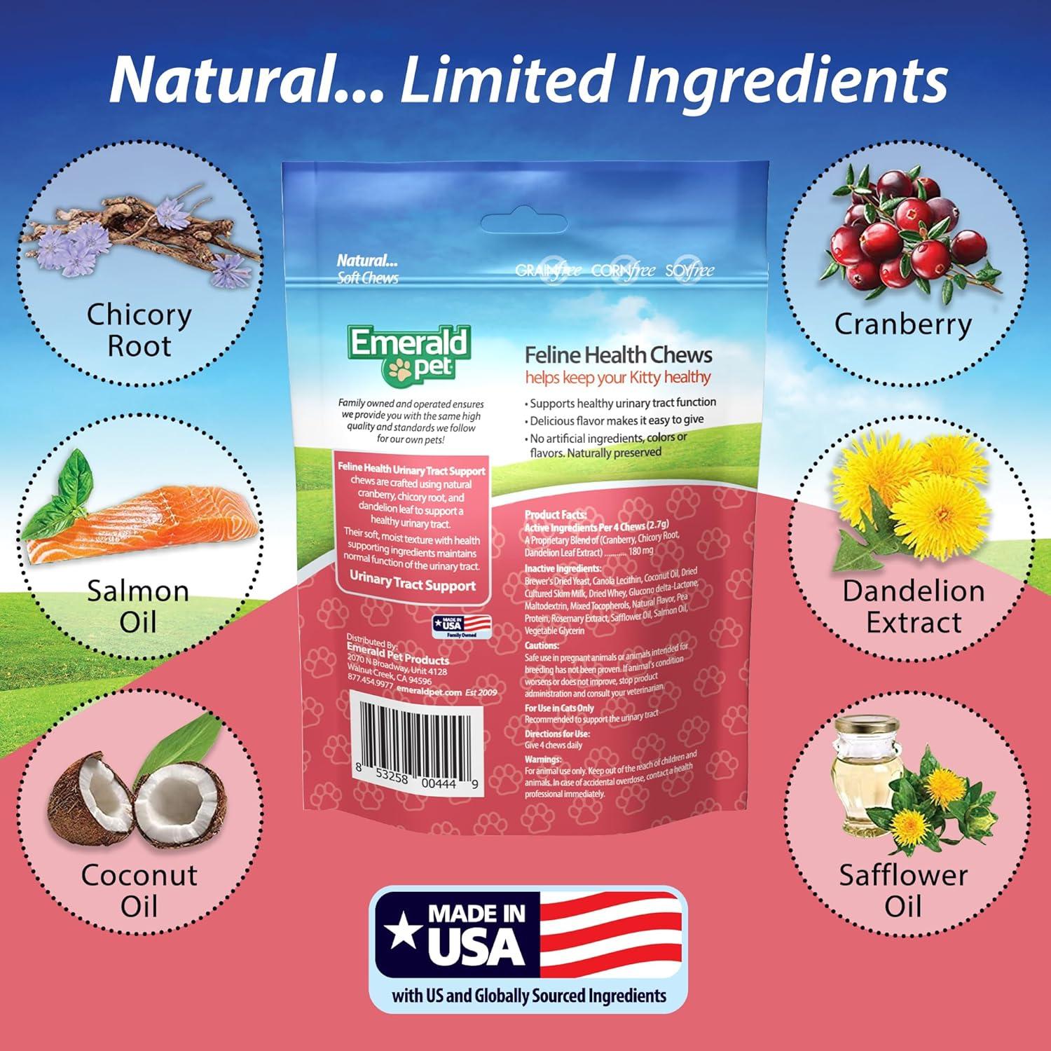 Galletas para Gatos Emerald Pet Soporte Urinario 70g